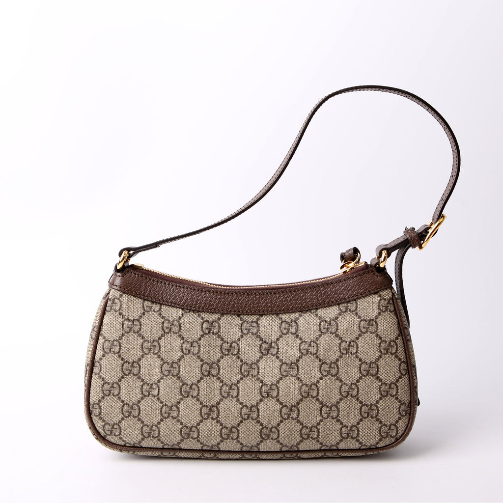 735145 Ophidia GG Small Bag White