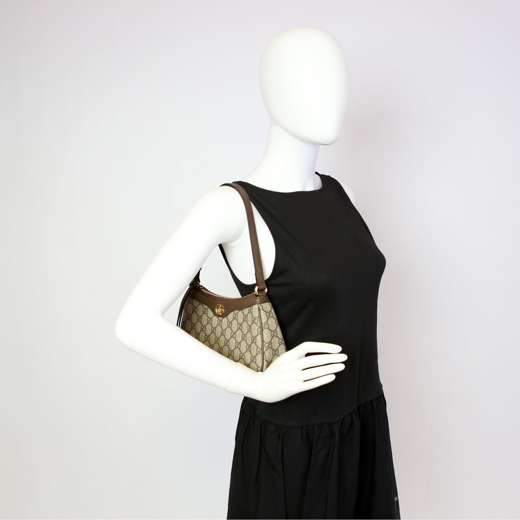 735145 Ophidia GG Small Bag White