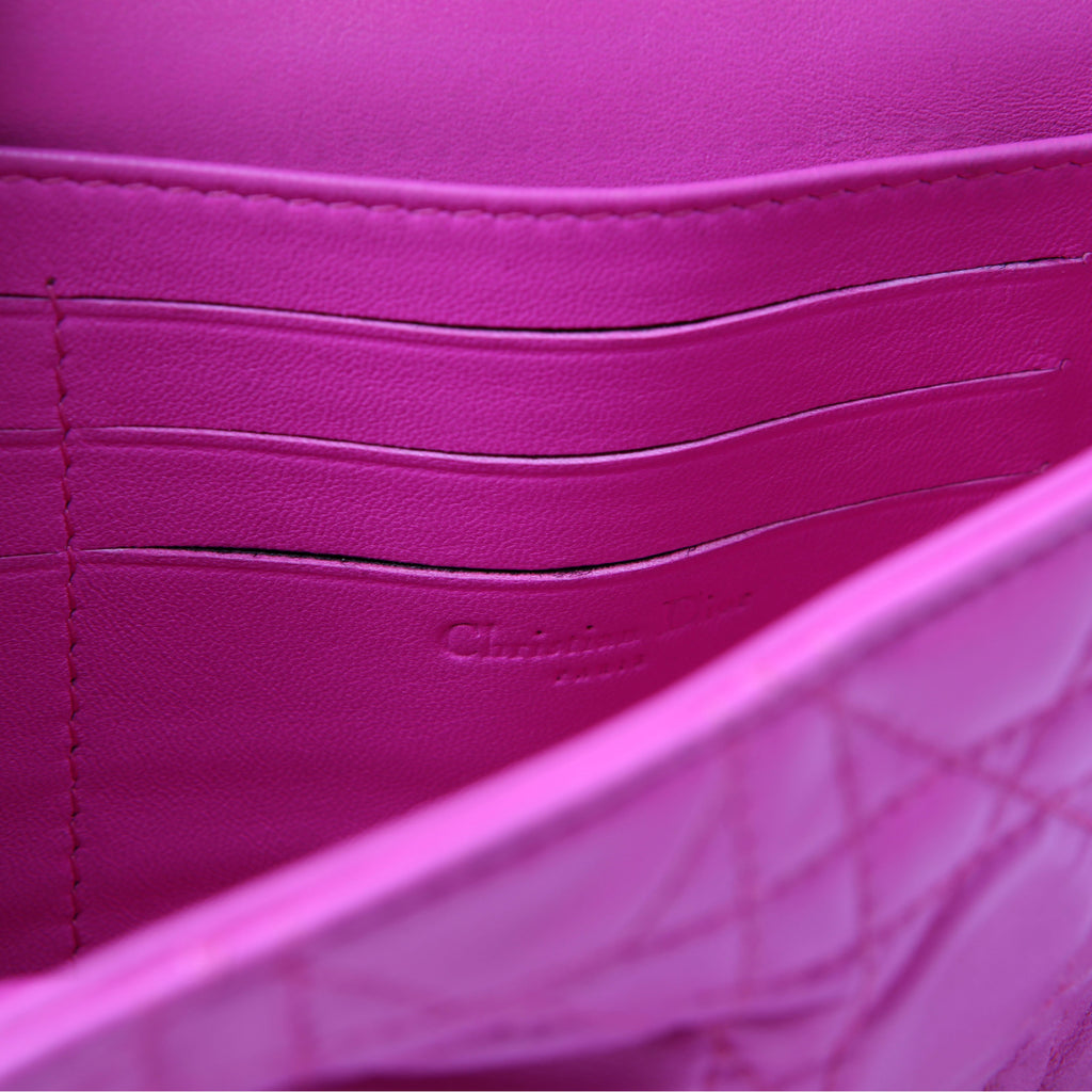 New Lock Pouch Cannage Lambskin Pink