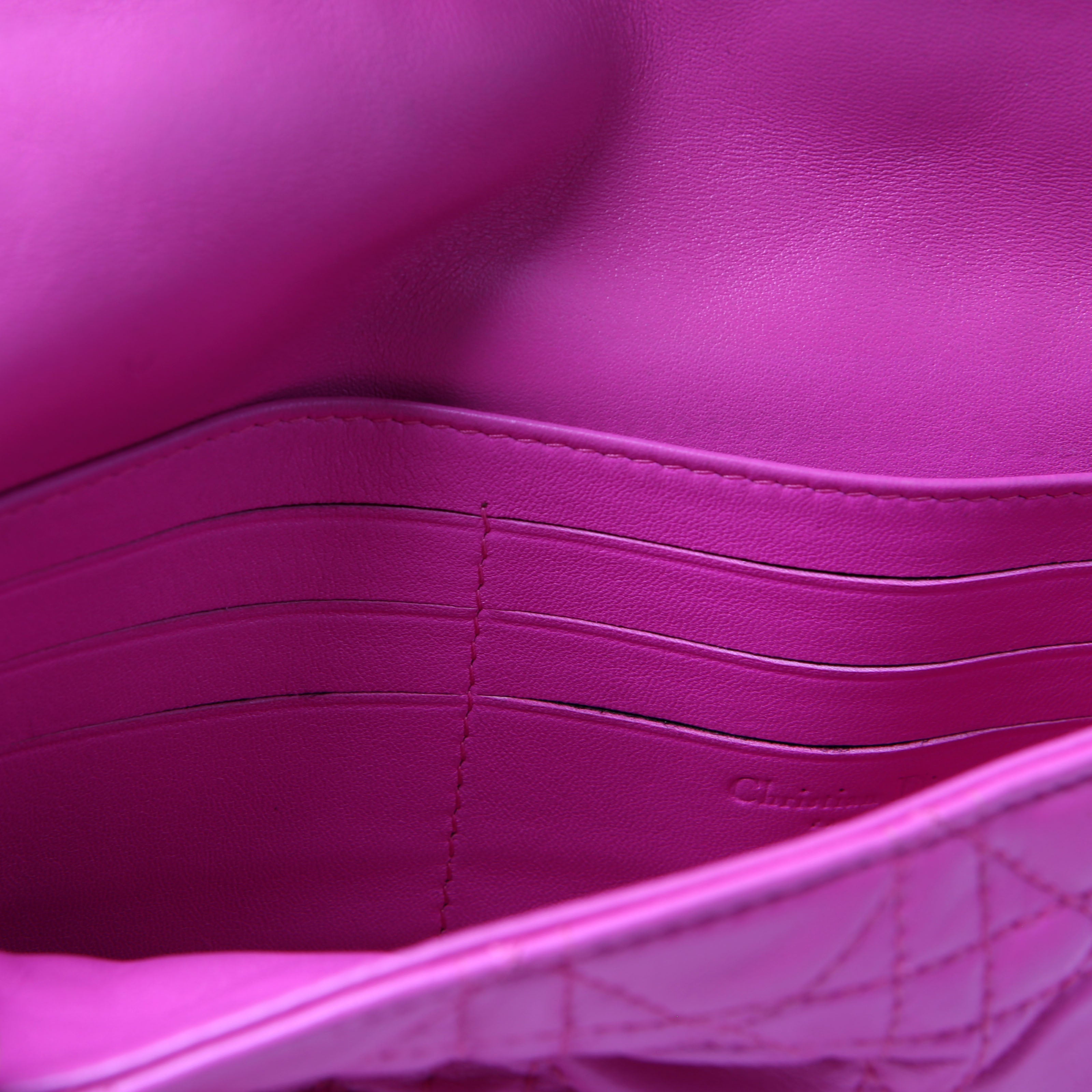 New Lock Pouch Cannage Lambskin Pink
