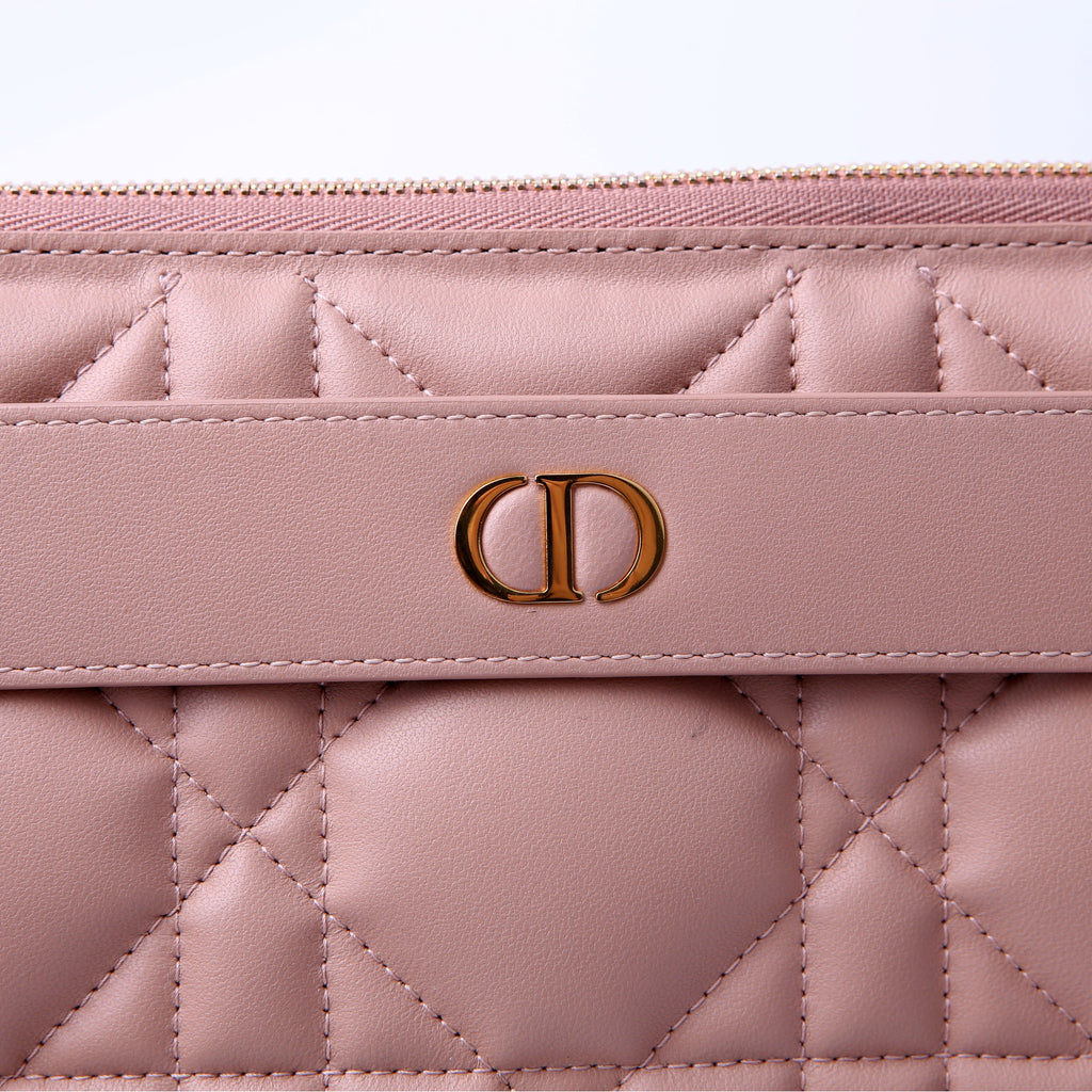 Dior Macrocannage Caro D-Every Pouch Large Tan