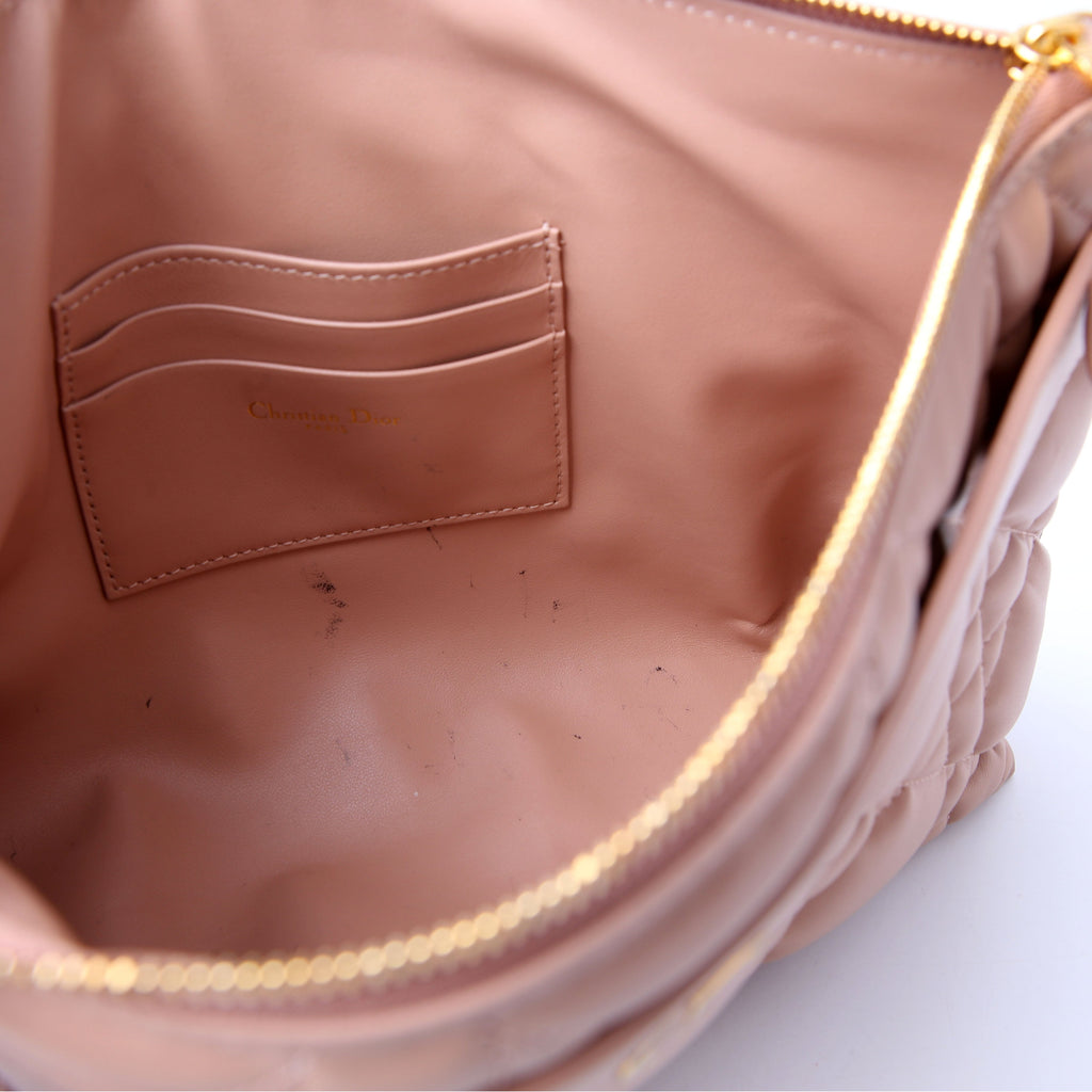 Dior Macrocannage Caro D-Every Pouch Large Tan