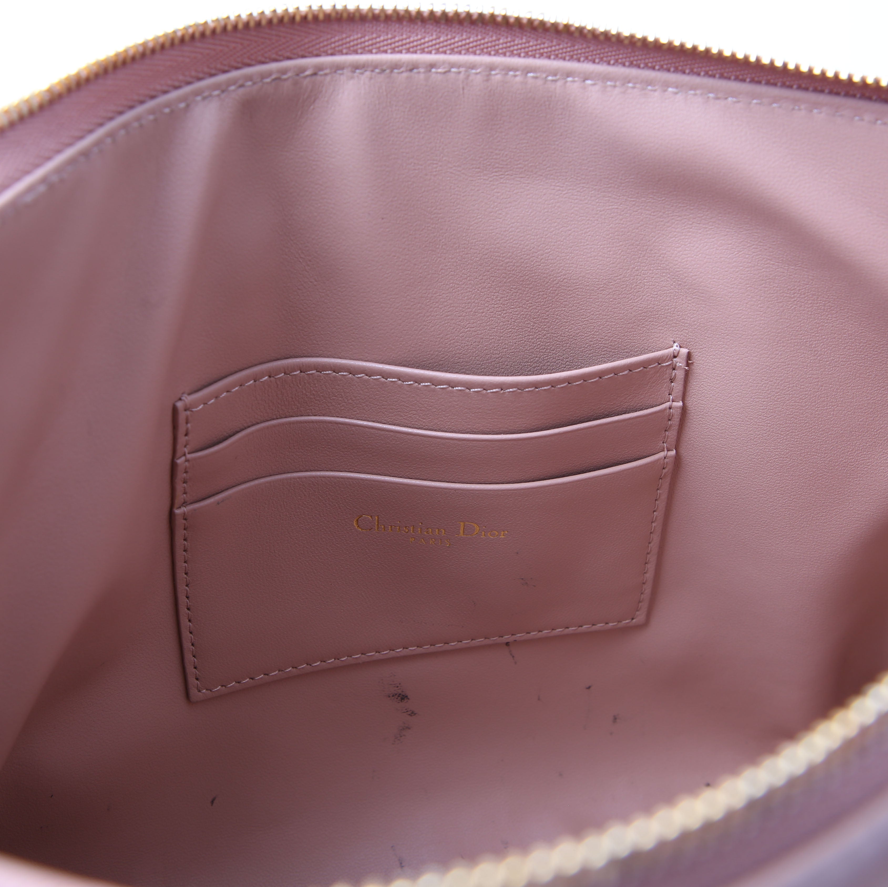 Dior Macrocannage Caro D-Every Pouch Large Tan