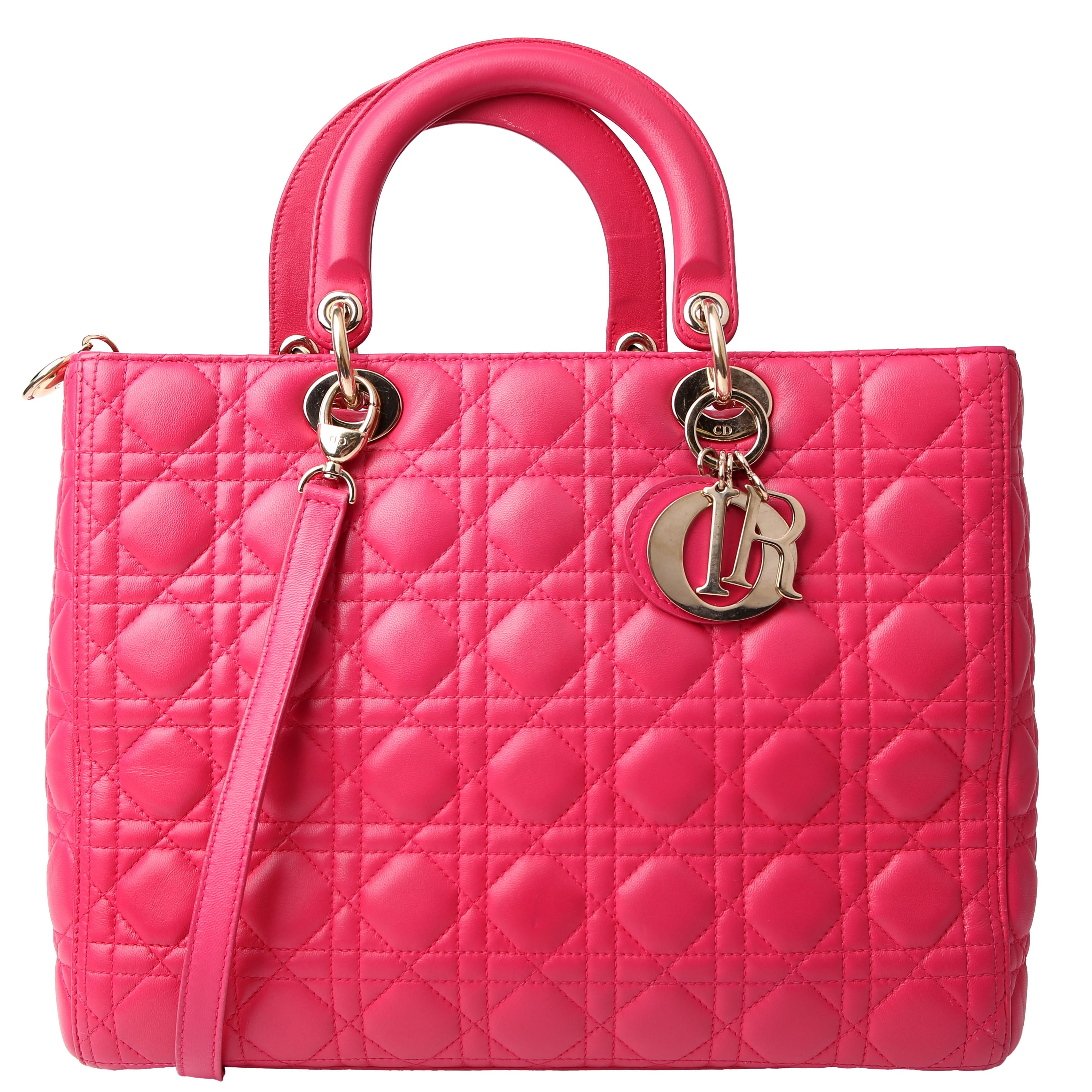 Dior Lady Dior Large Lambskin Pink