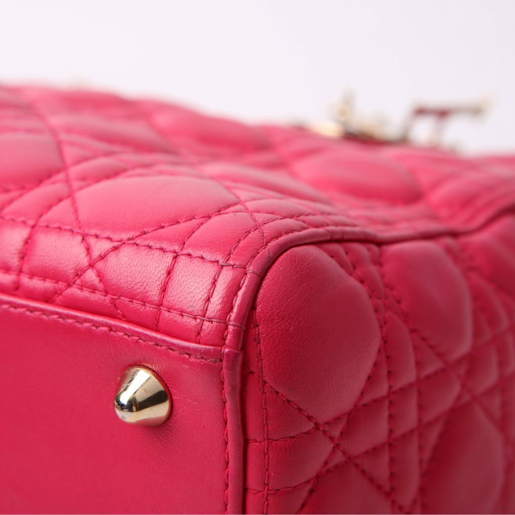 Dior Lady Dior Large Lambskin Pink