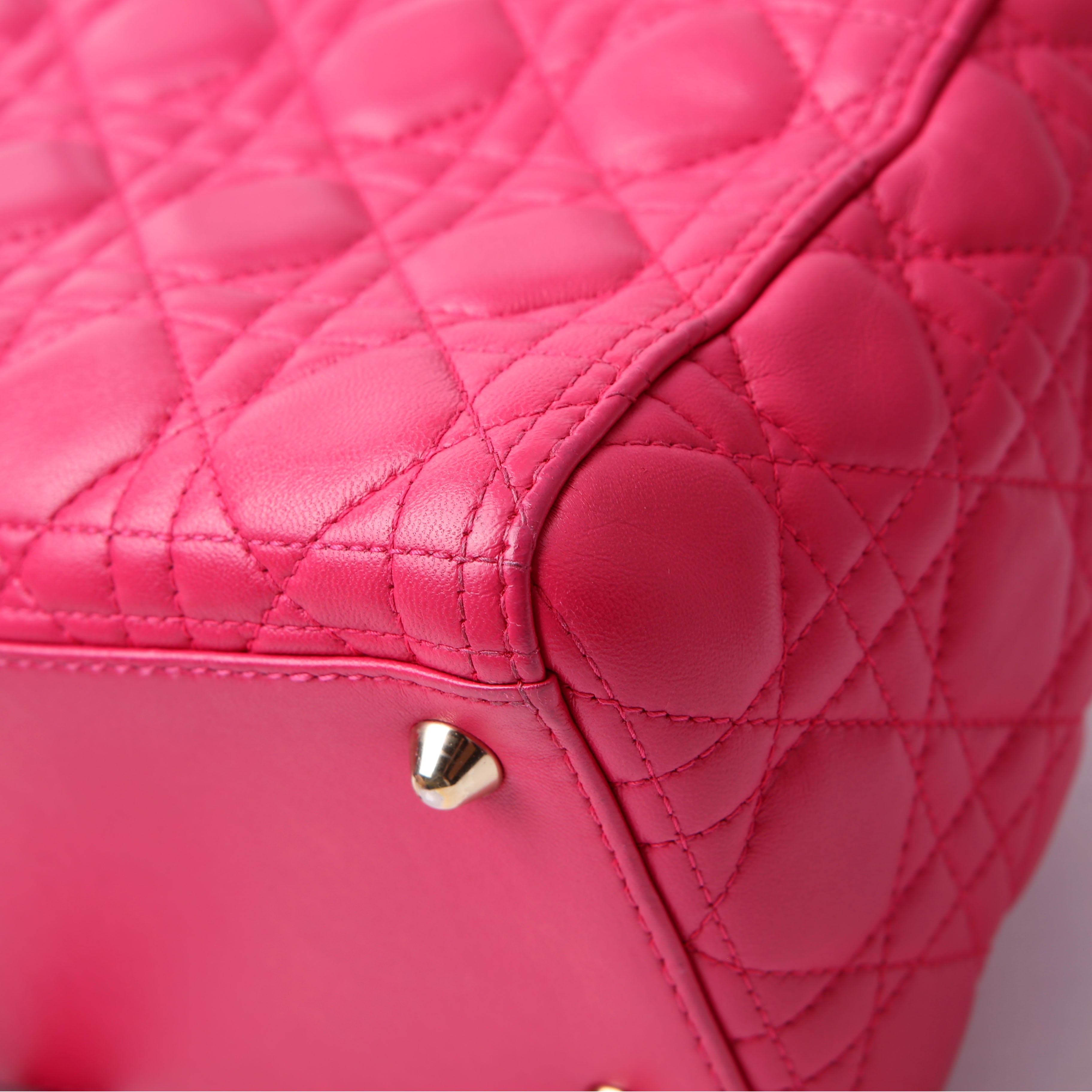 Dior Lady Dior Large Lambskin Pink