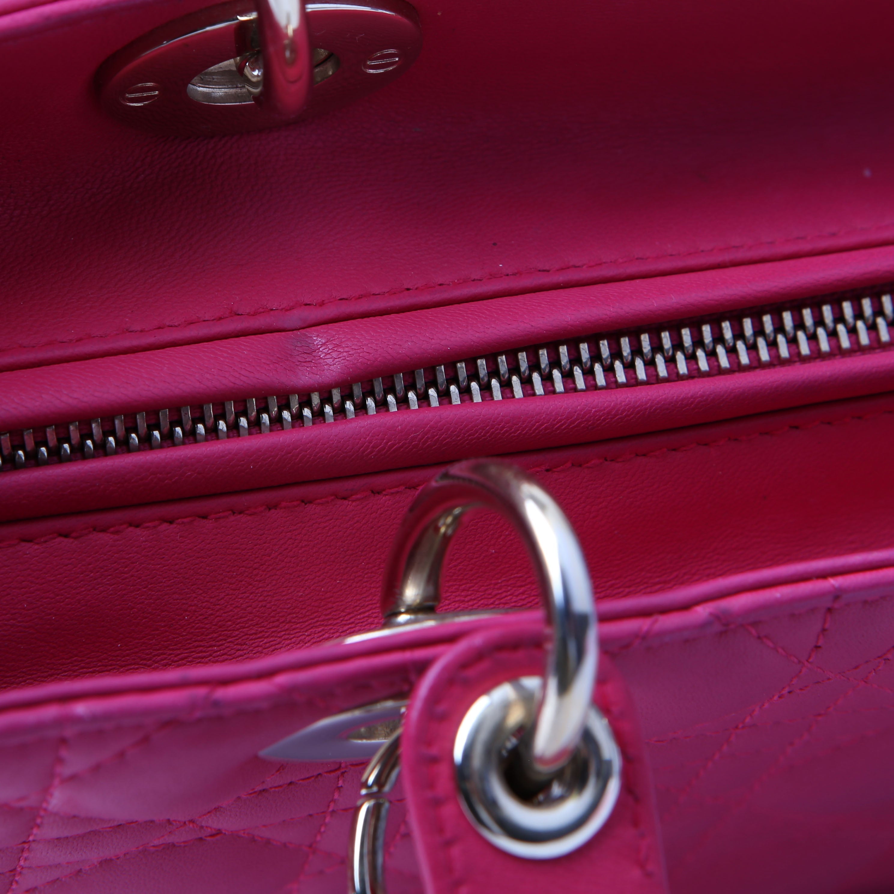 Dior Lady Dior Large Lambskin Pink