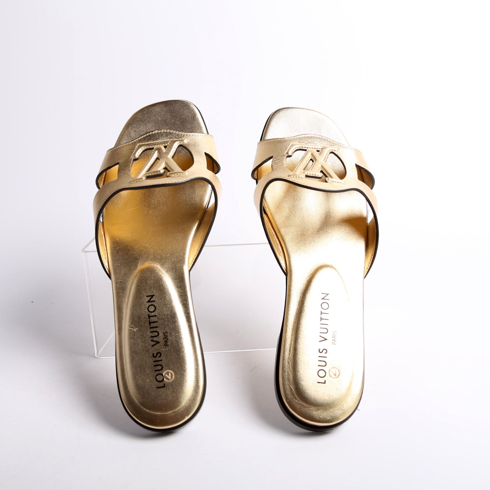 Isola Flat Mules Size 41 Gold