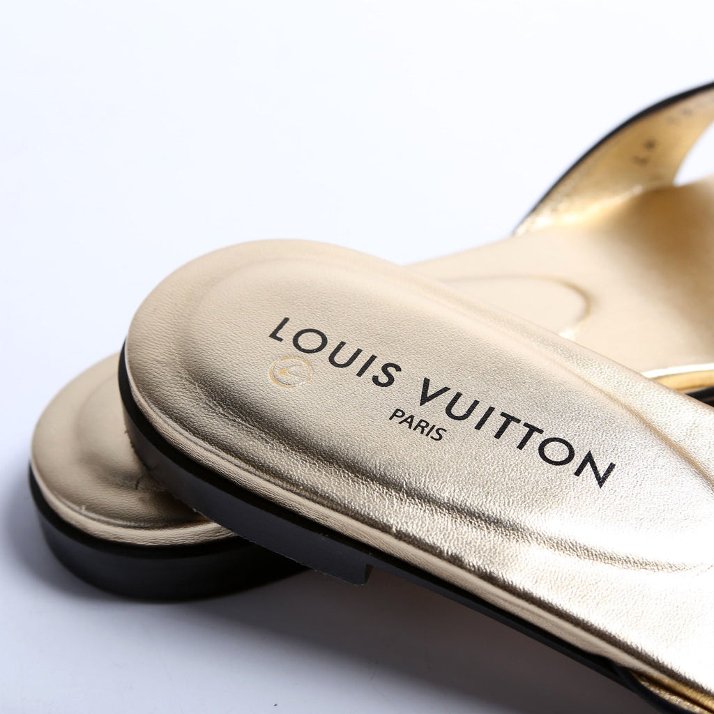 Isola Flat Mules Size 41 Gold