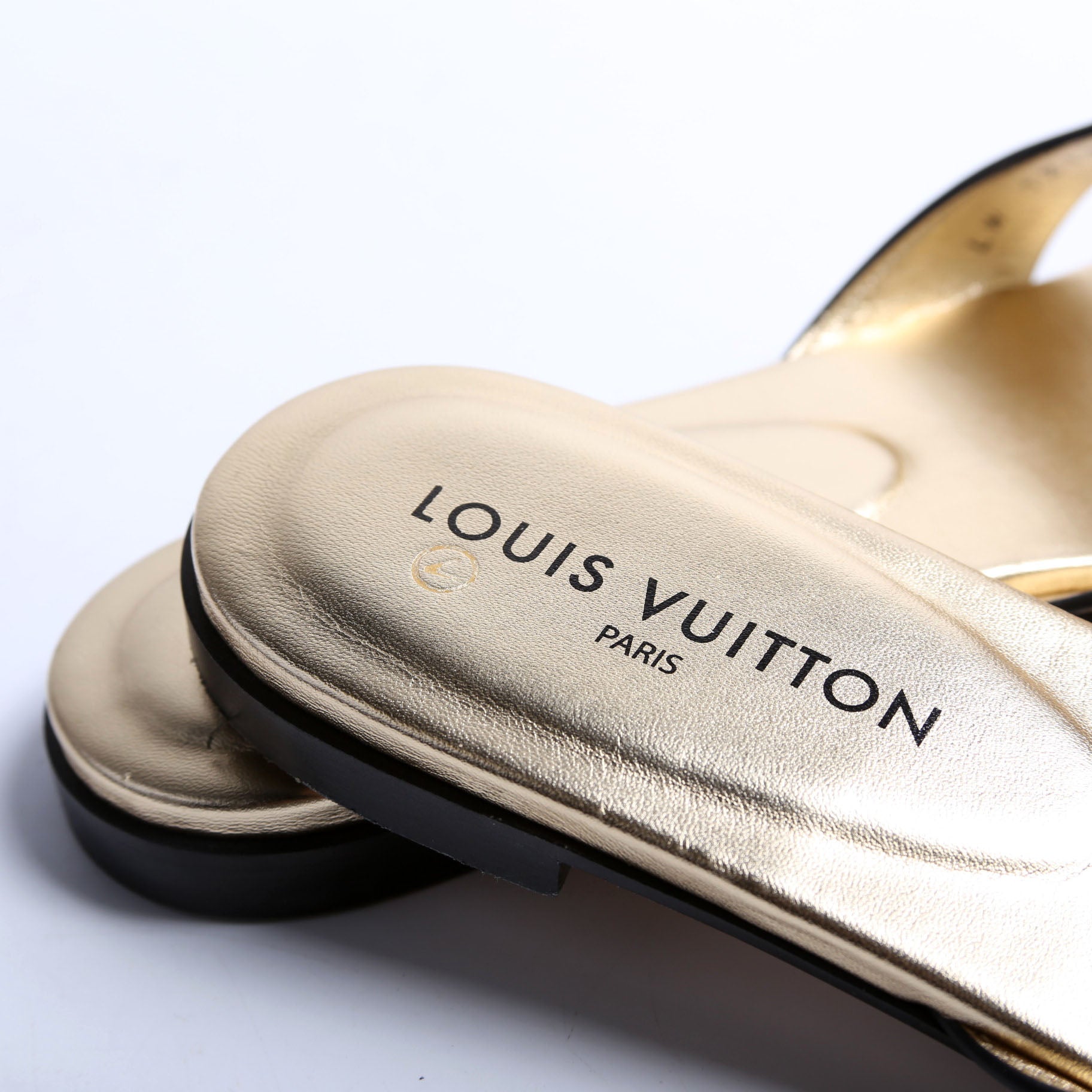 Isola Flat Mules Size 41 Gold