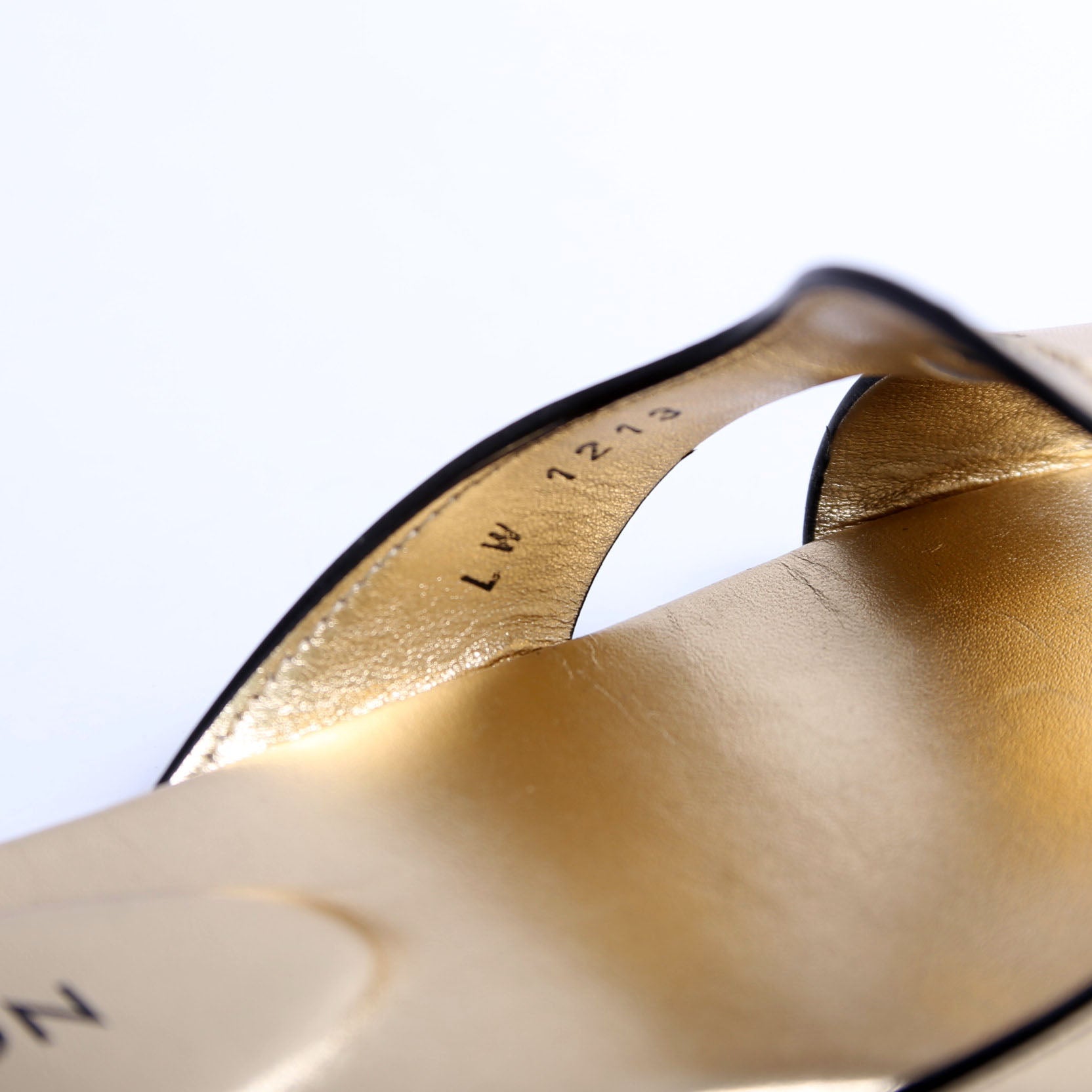 Isola Flat Mules Size 41 Gold