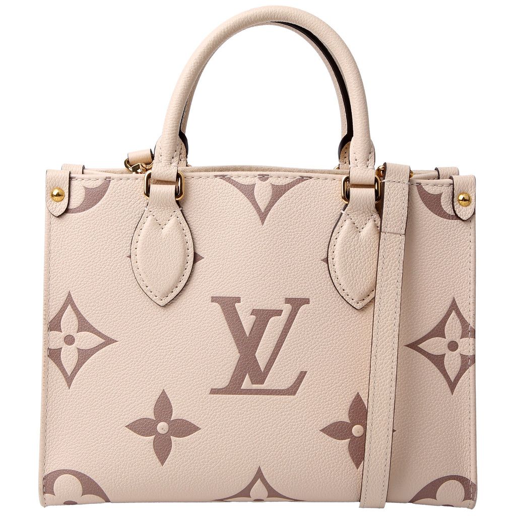 ONTHEGO PM Bicolor Empreinte Cream/Taupe