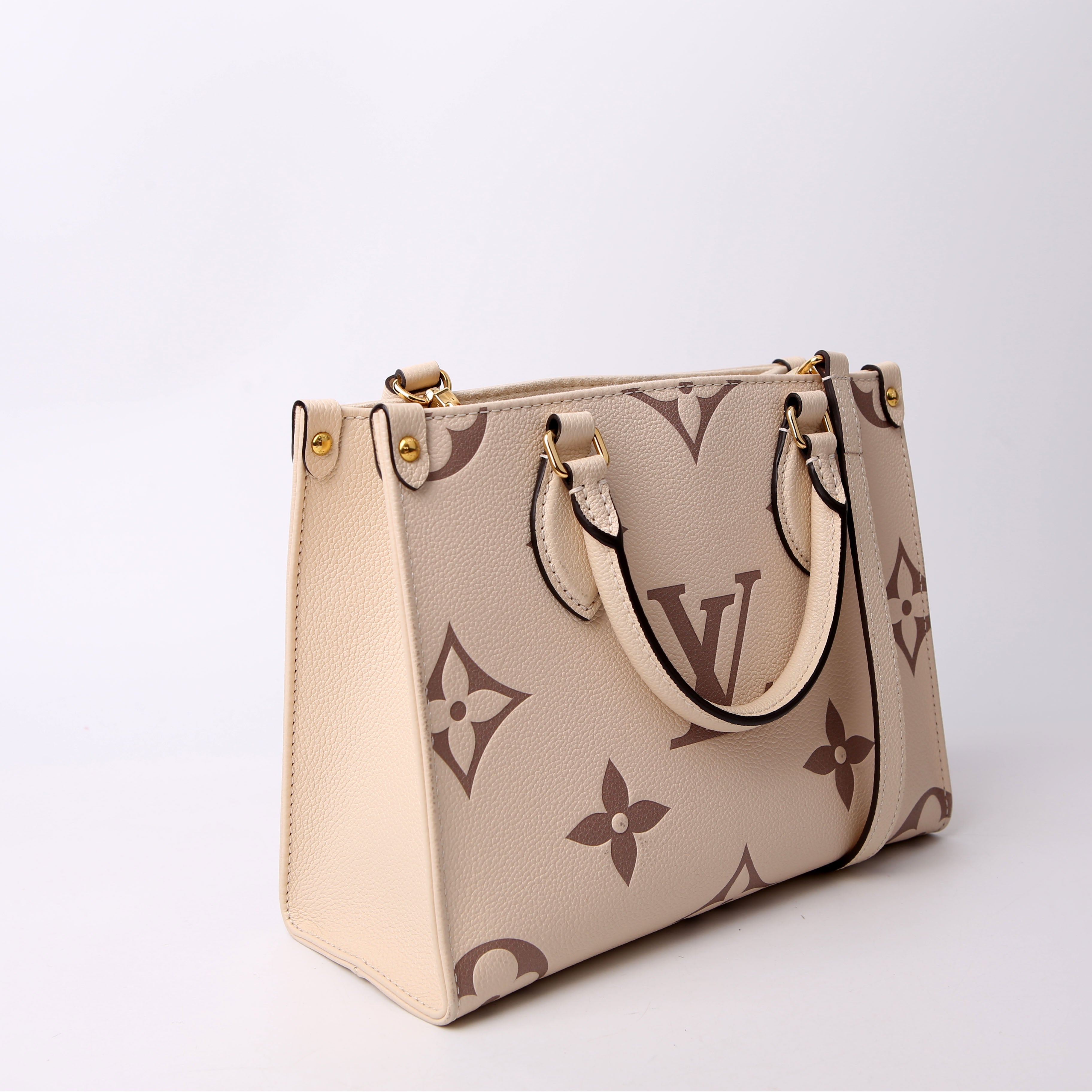 ONTHEGO PM Bicolor Empreinte Cream/Taupe