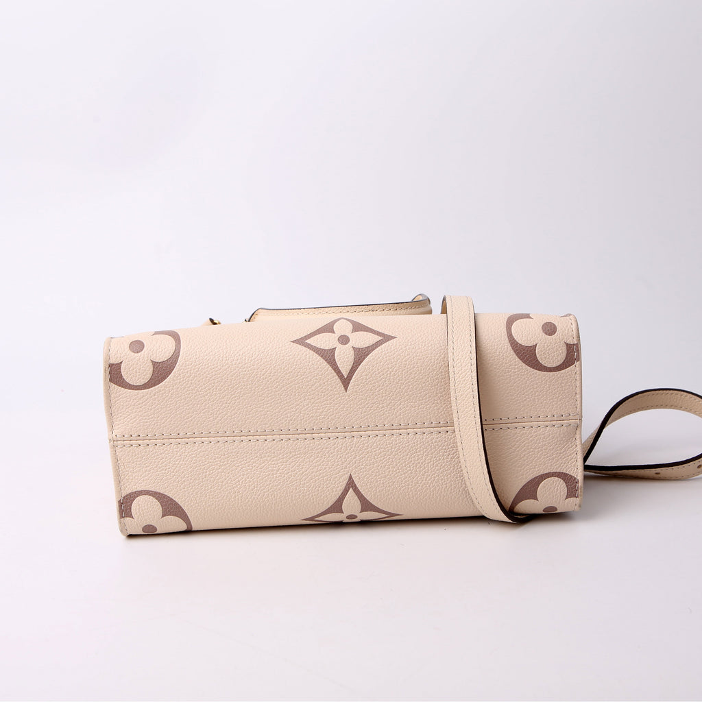 ONTHEGO PM Bicolor Empreinte Cream/Taupe