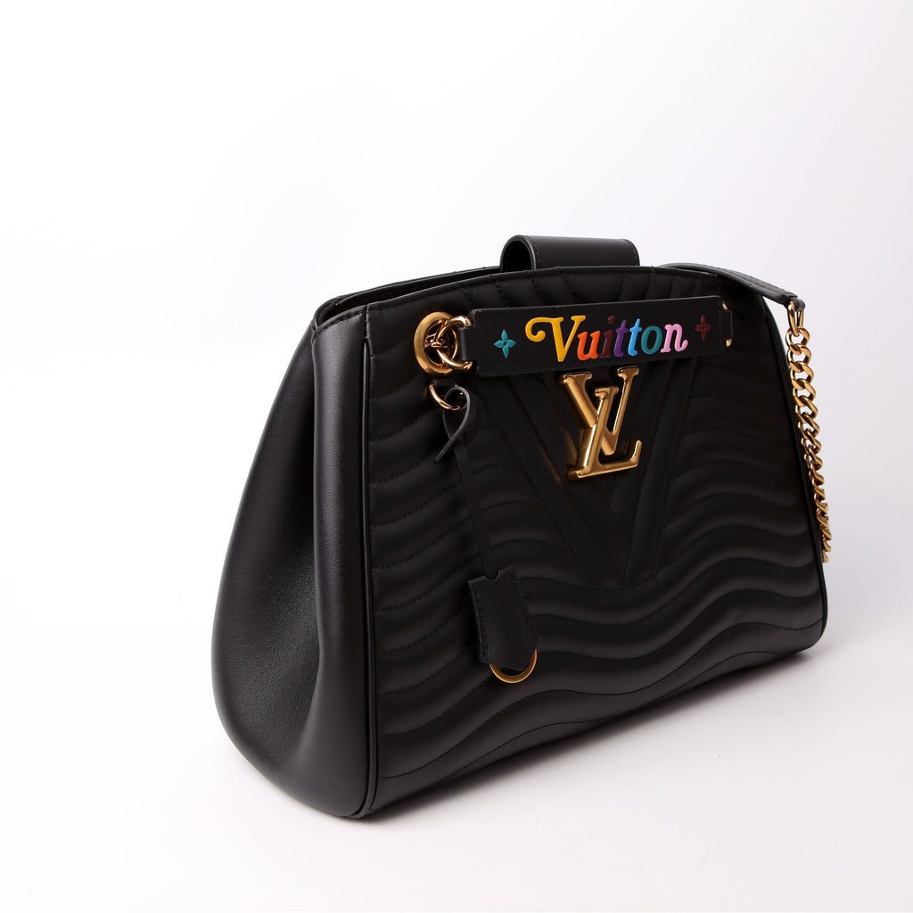 New Wave Chain Tote Black
