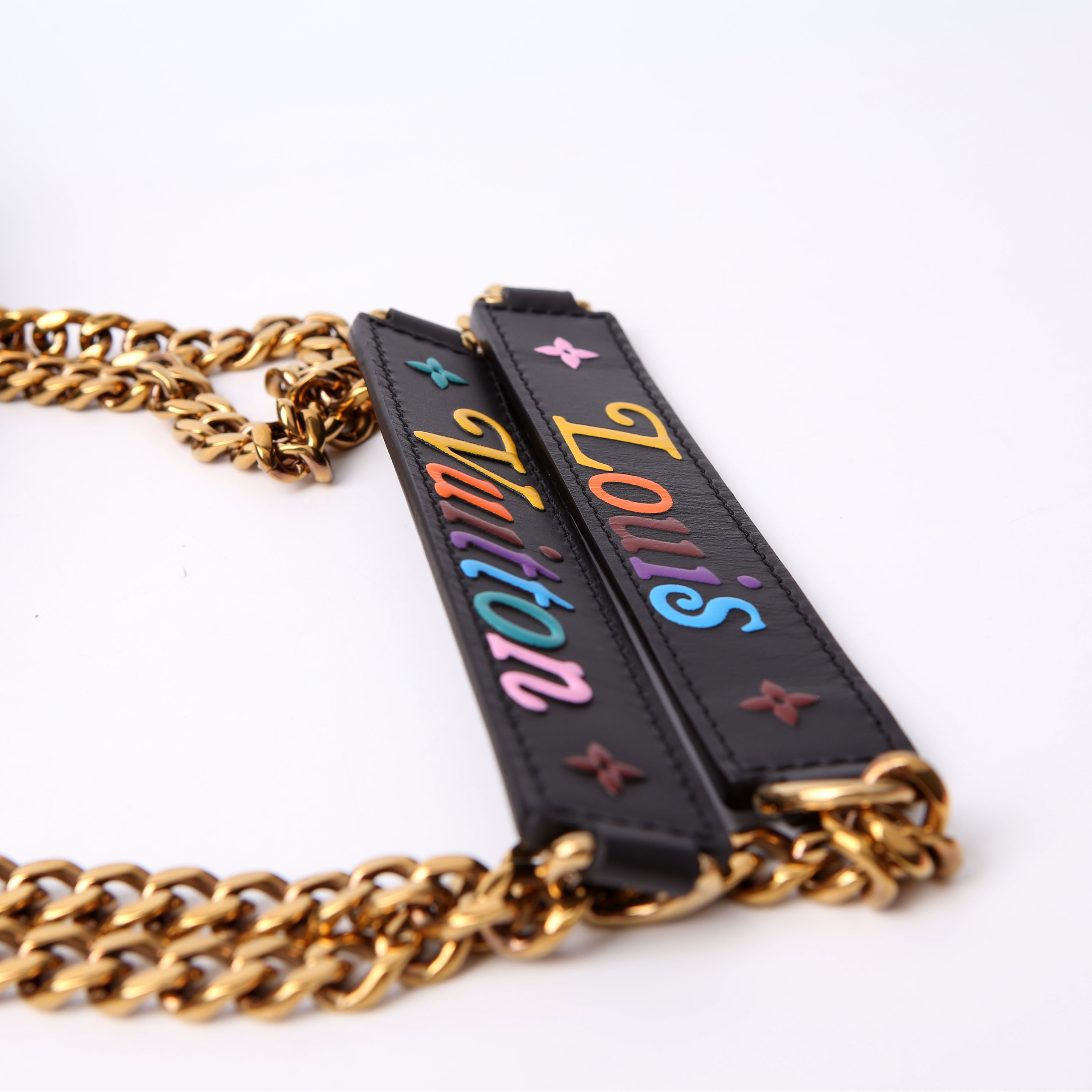New Wave Chain Tote Black