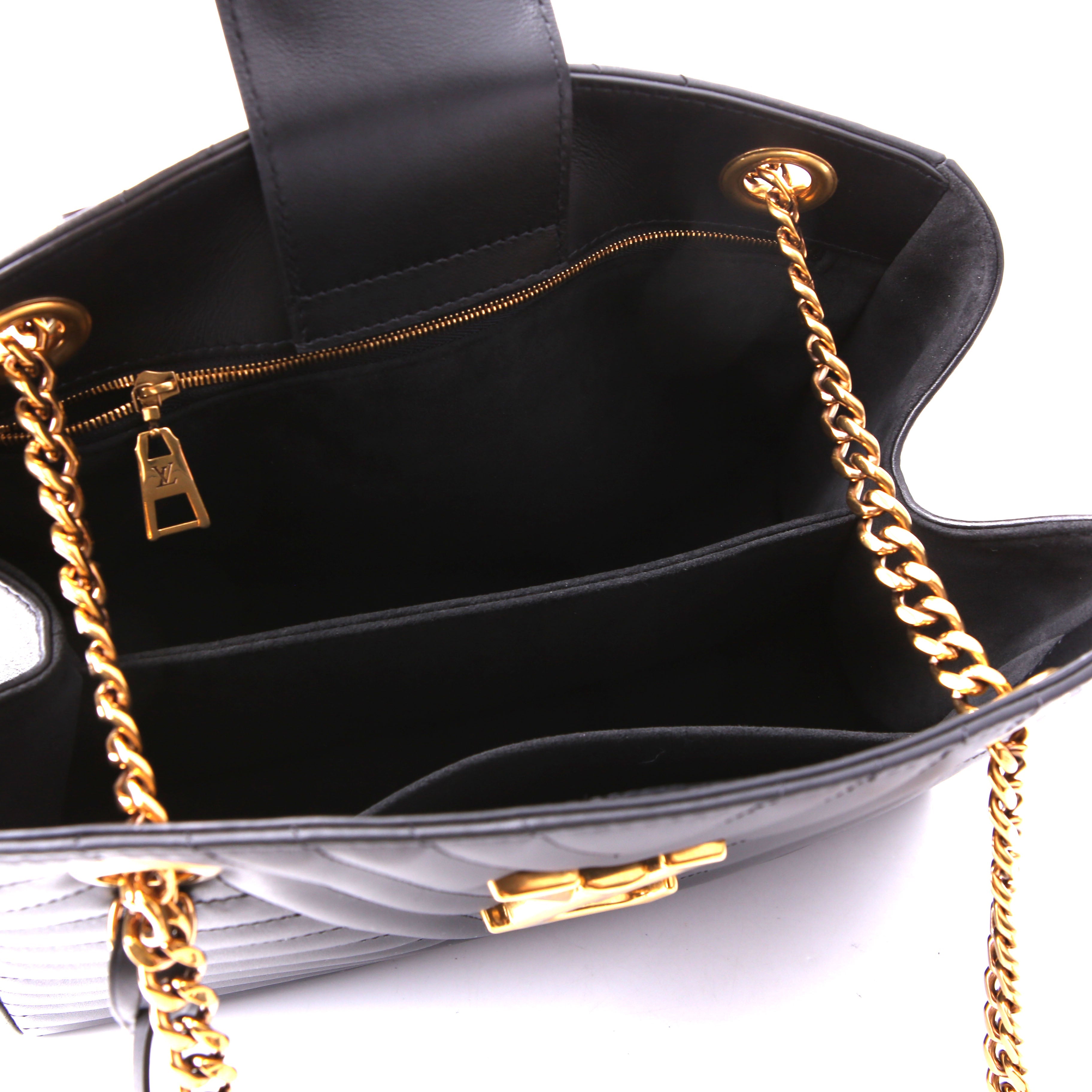 New Wave Chain Tote Black