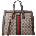 524537 Ophidia GG Medium Tote Brown