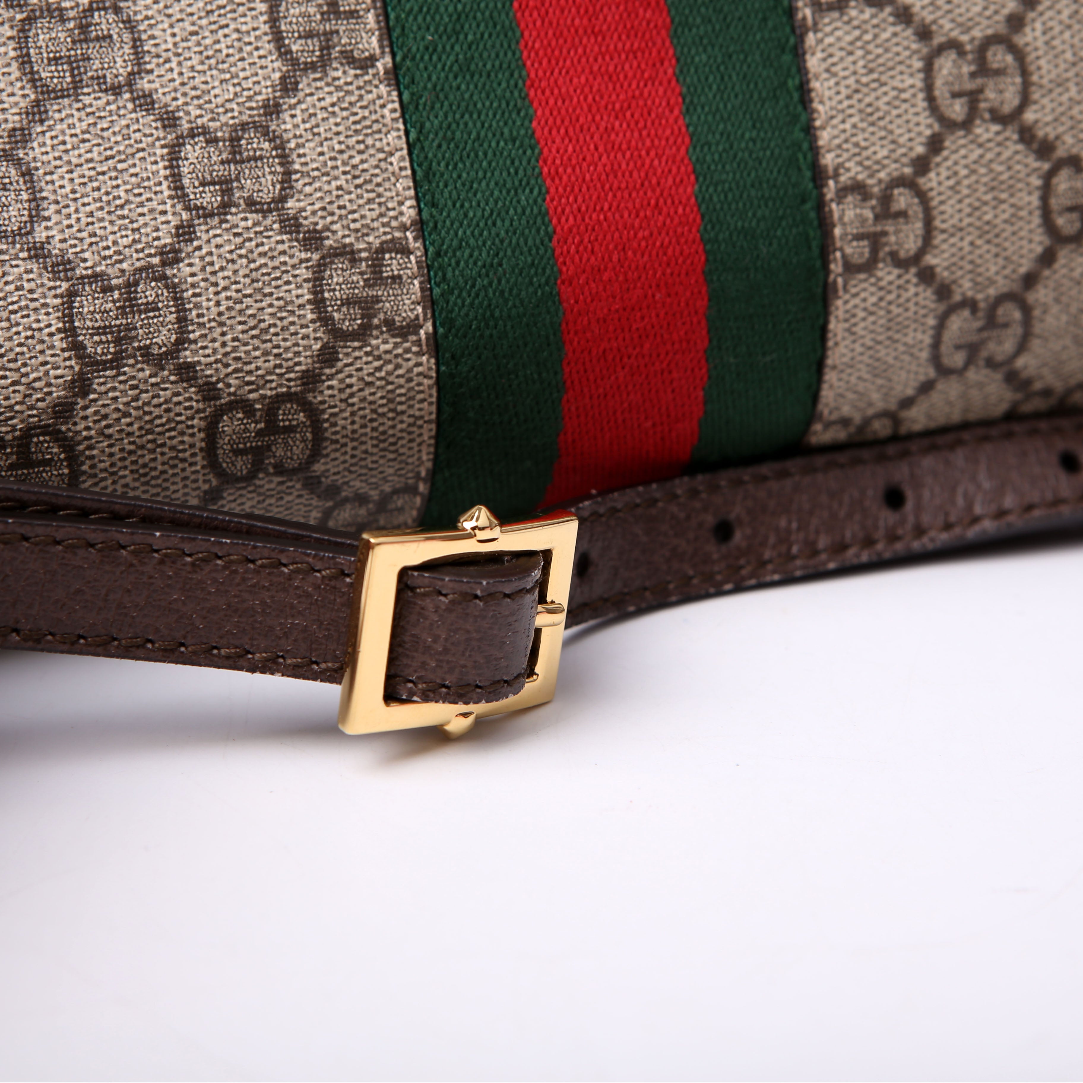 524537 Ophidia GG Medium Tote Brown