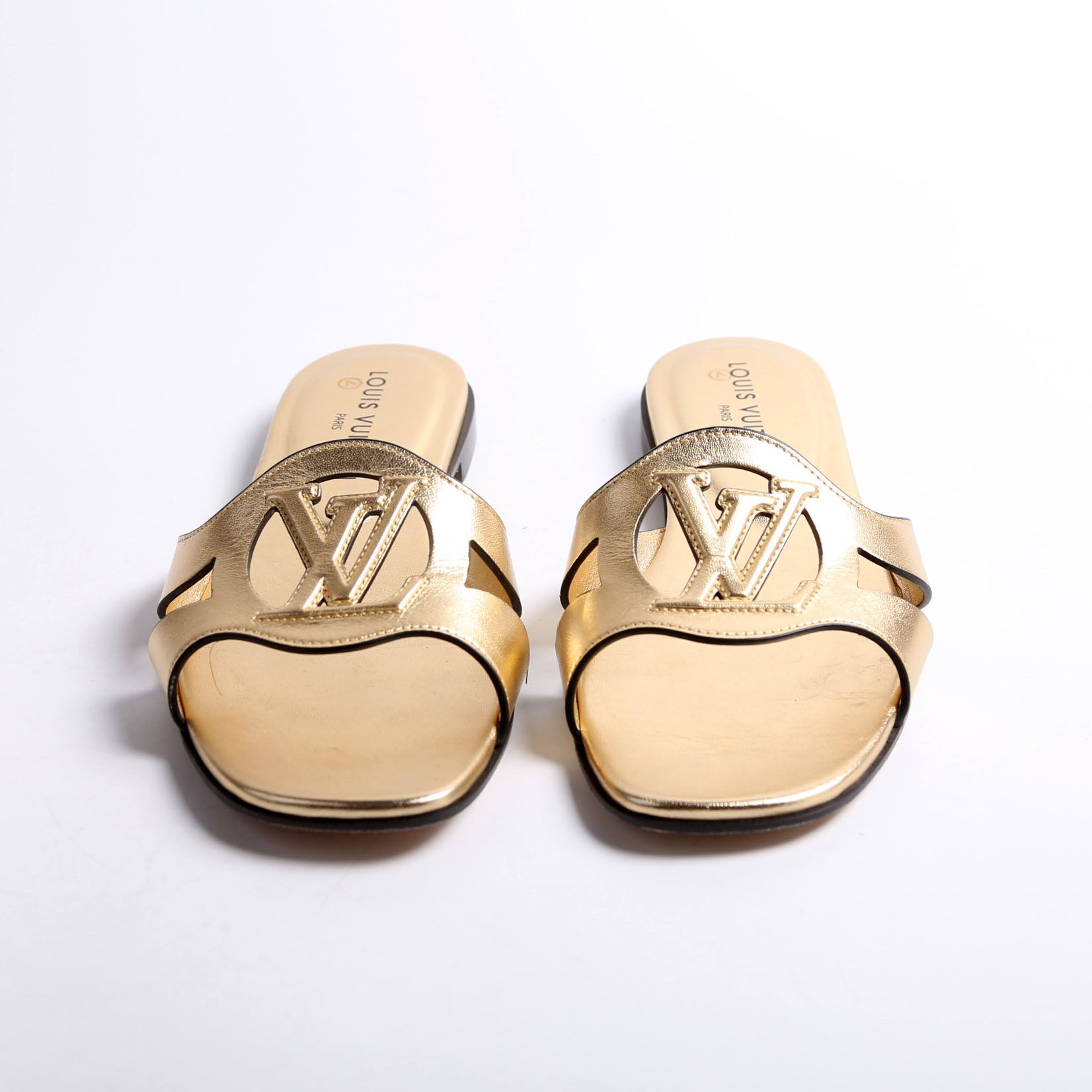 Isola Flat Mules Size 41 Gold