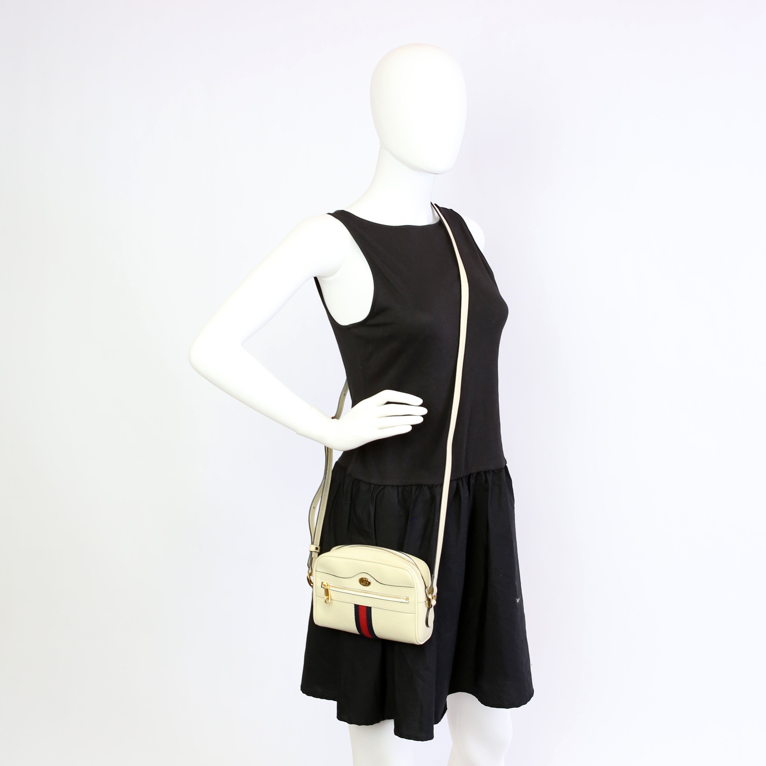Gucci 719885 GG Supreme Mini Ophidia White