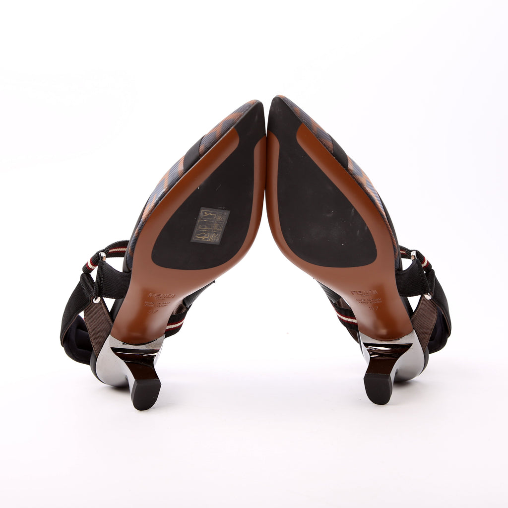 Colibri FF Mesh Slingback Size 37 Black/Brown