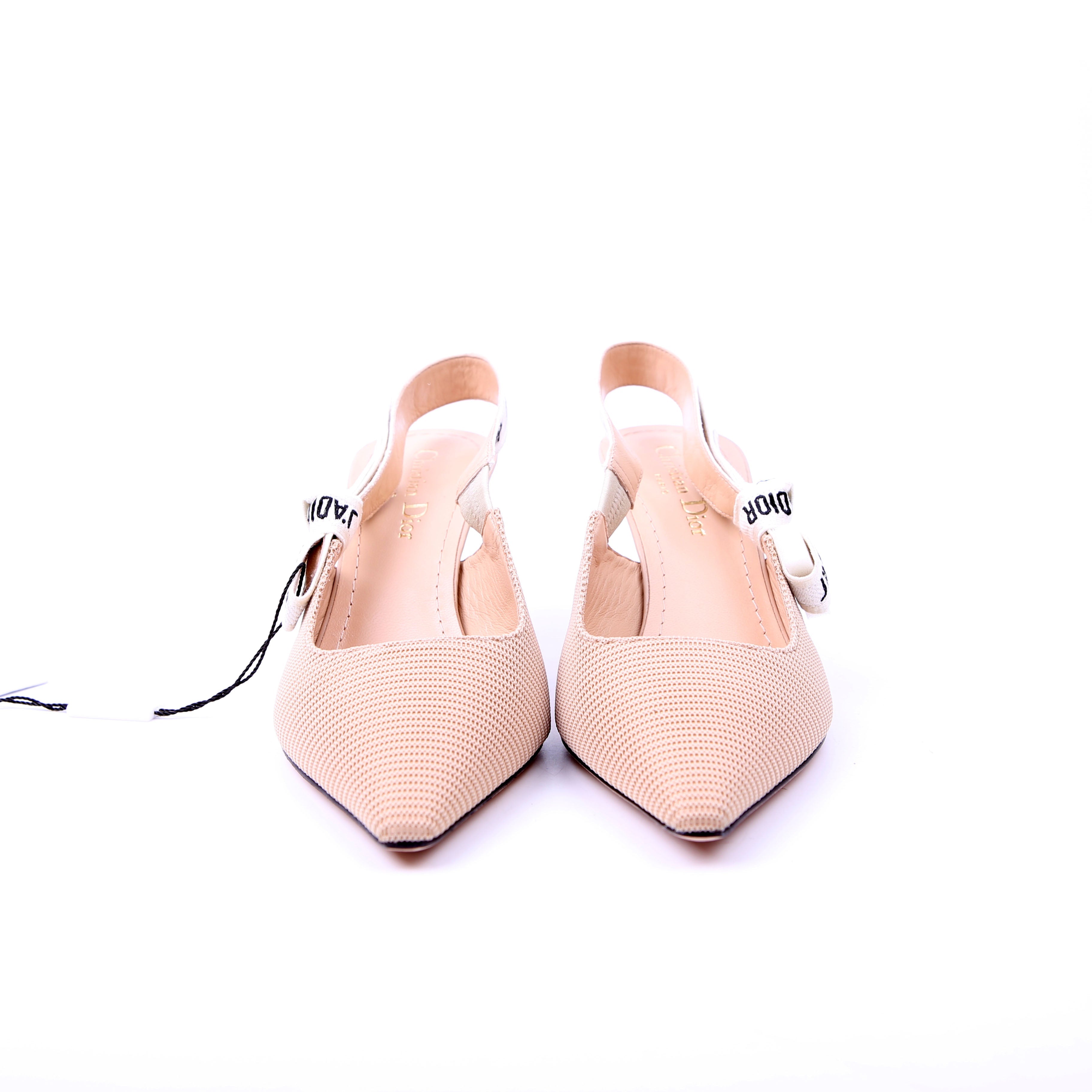 J'adior Slingback Pumps Size 38 Tan