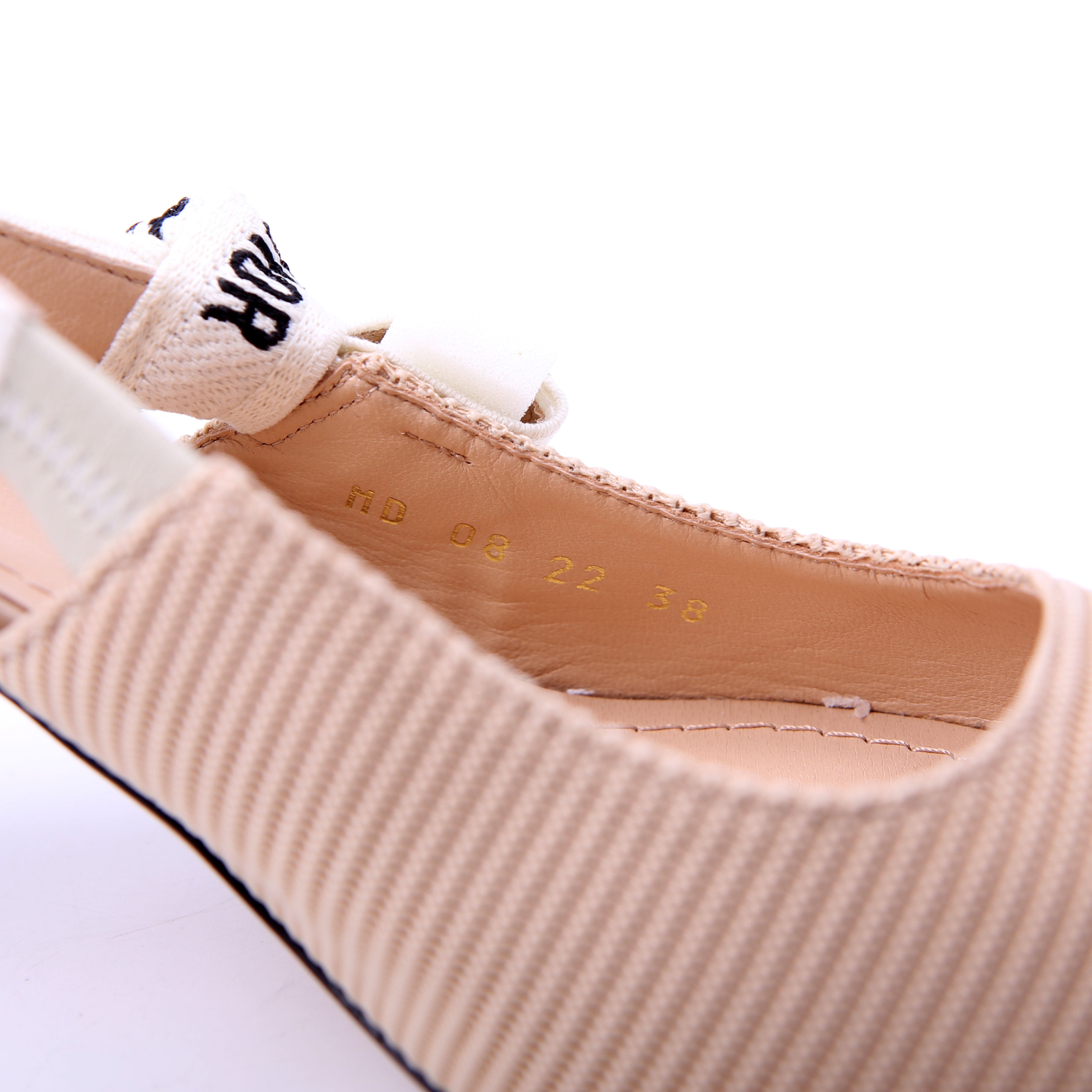 J'adior Slingback Pumps Size 38 Tan