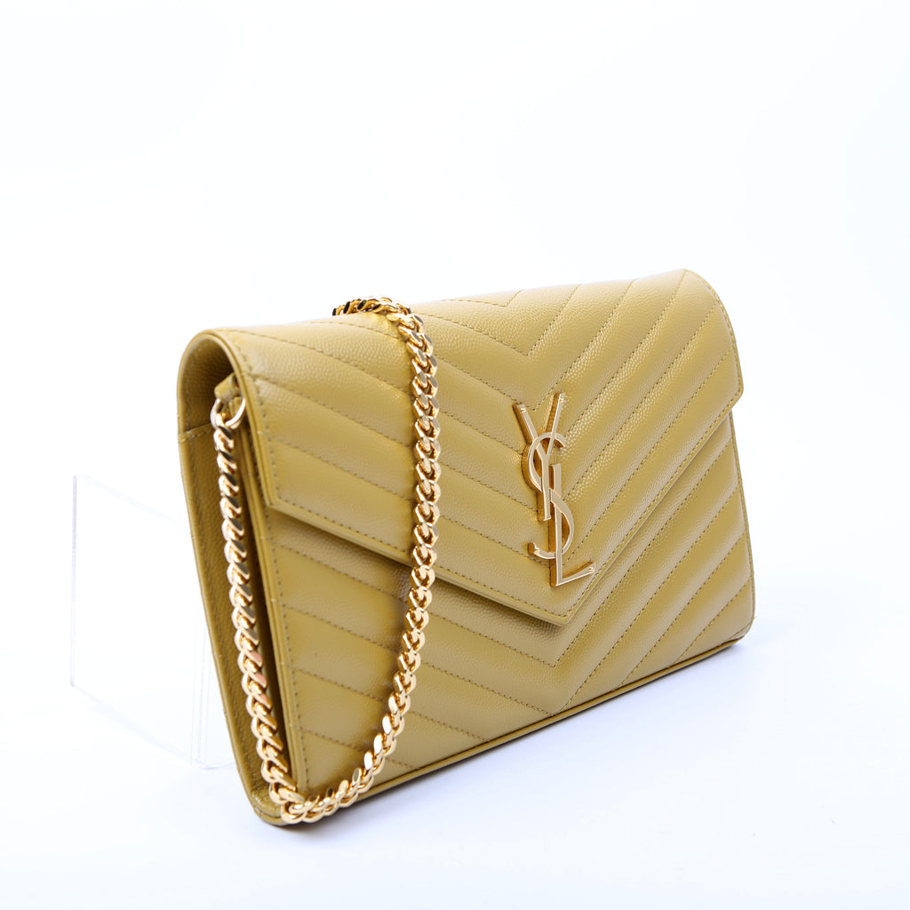 Grain De Chain Wallet 377828 Yellow