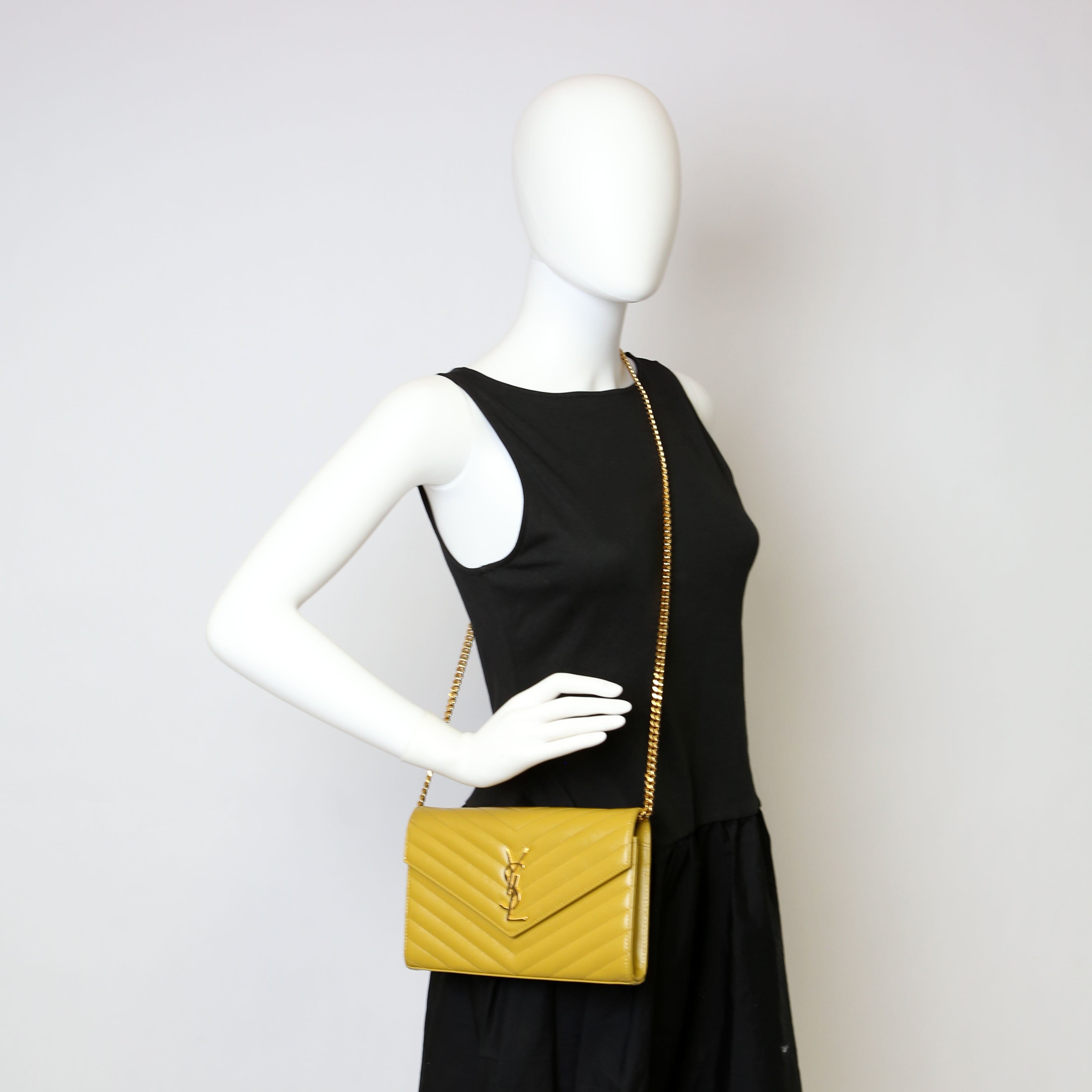 Grain De Chain Wallet 377828 Yellow