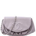 Wallet On Chain Half Moon Caviar Grey