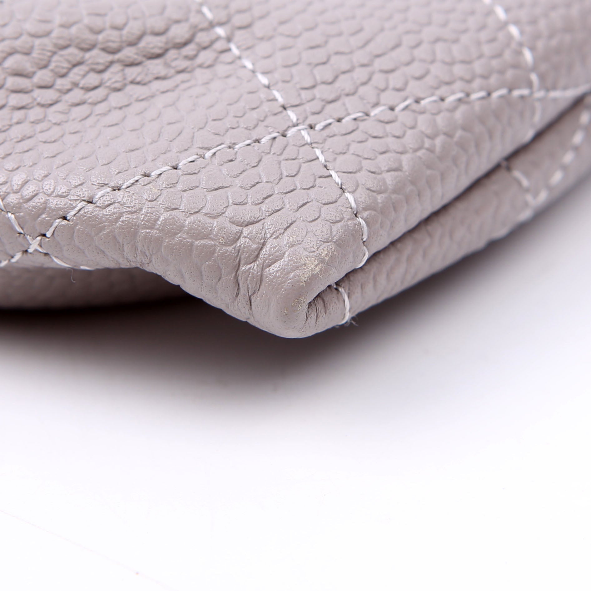 Wallet On Chain Half Moon Caviar Grey