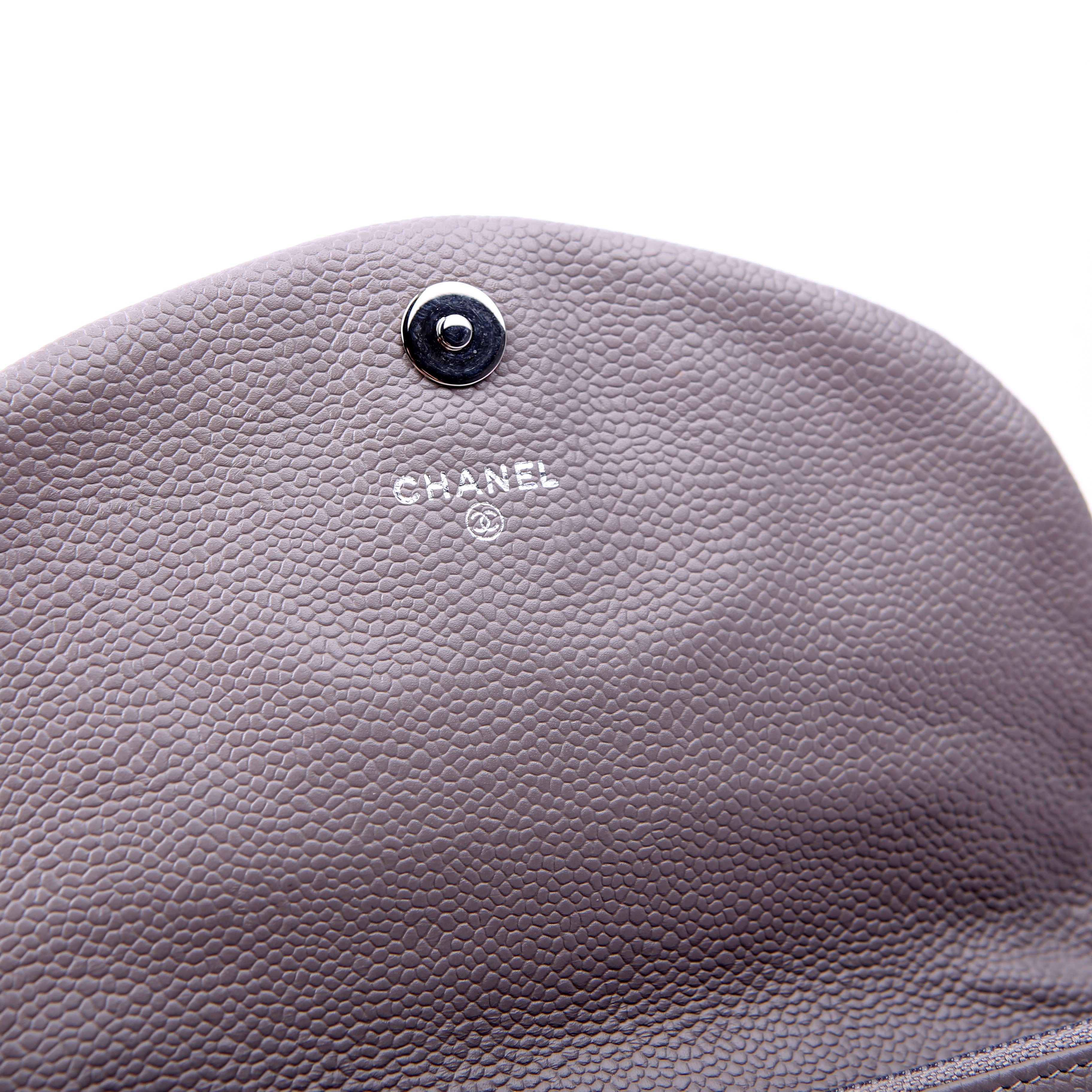 Wallet On Chain Half Moon Caviar Grey
