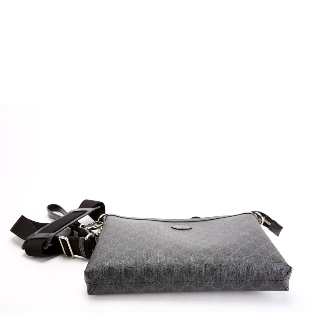 726833 GG Supreme Interlocking G Messenger Bag Black