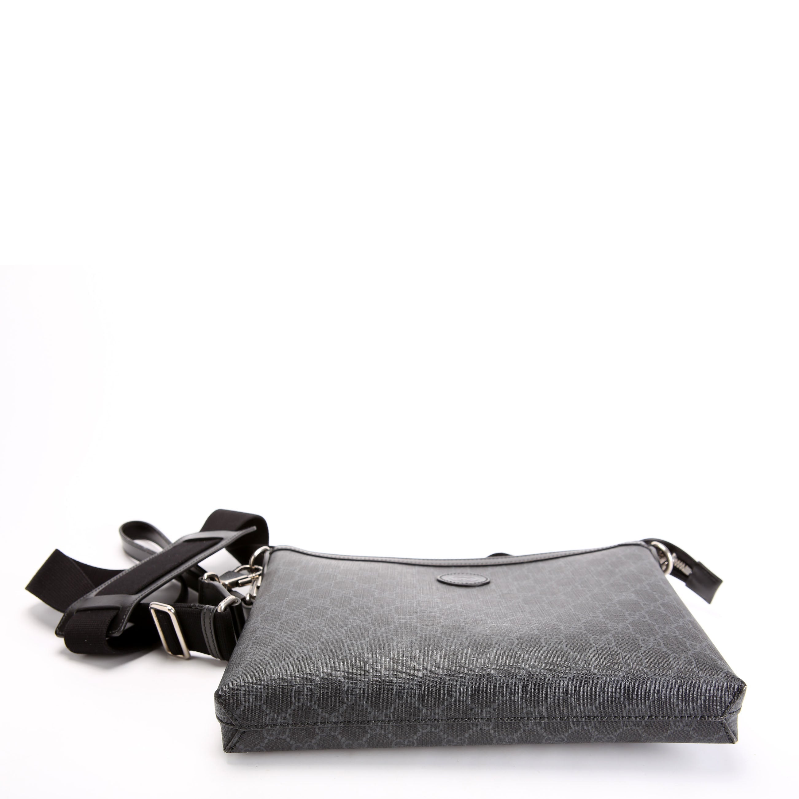 726833 GG Supreme Interlocking G Messenger Bag Black