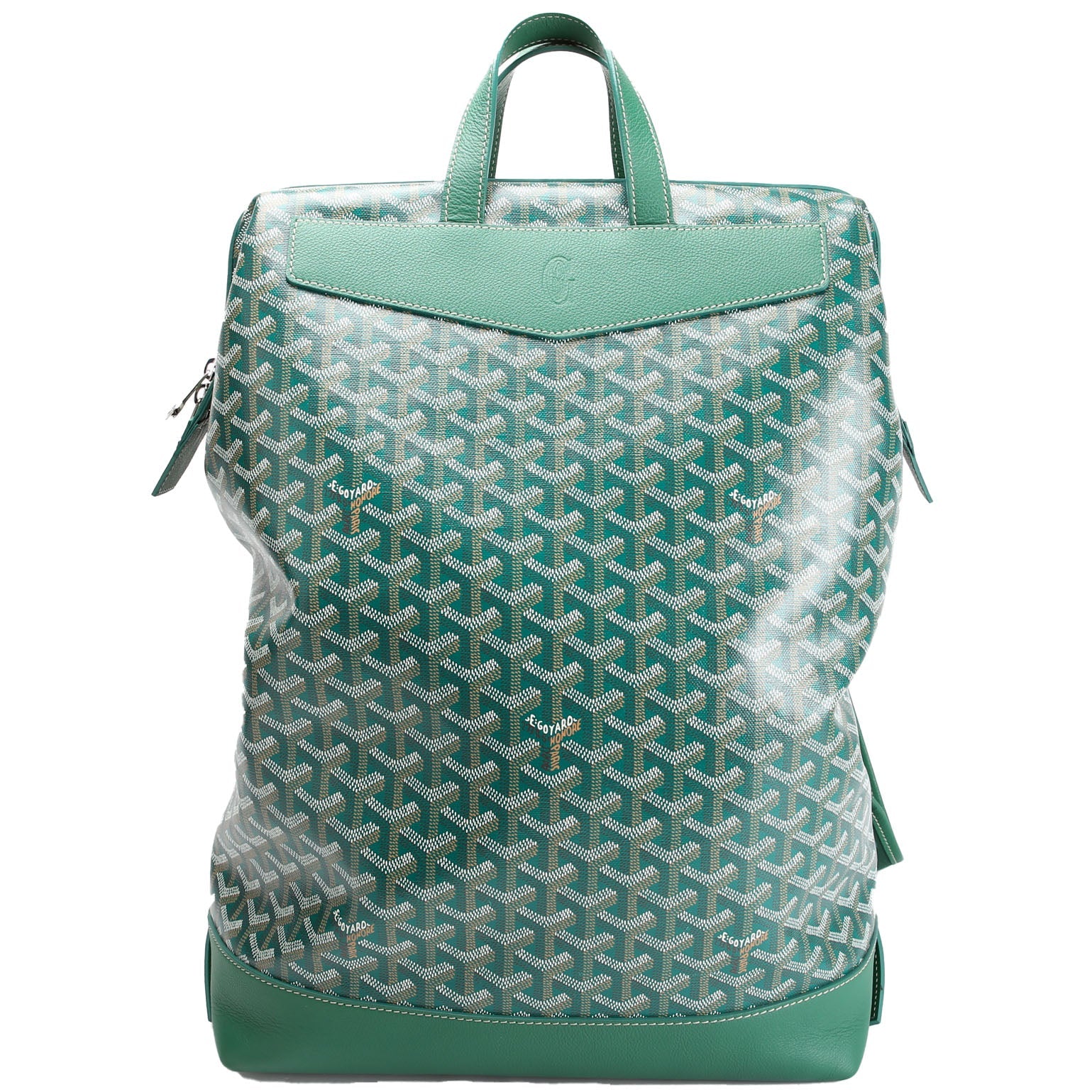Cisalpin Goyardine Backpack Green