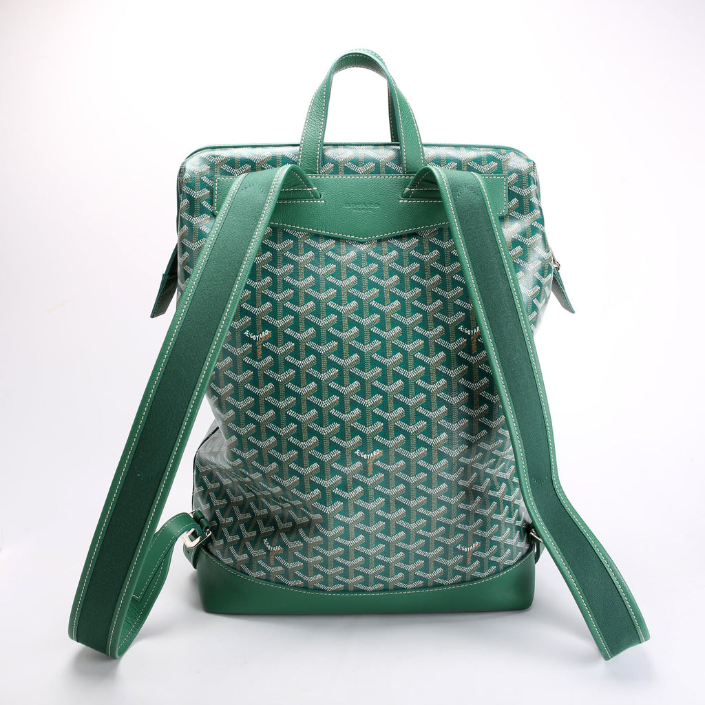 Cisalpin Goyardine Backpack Green