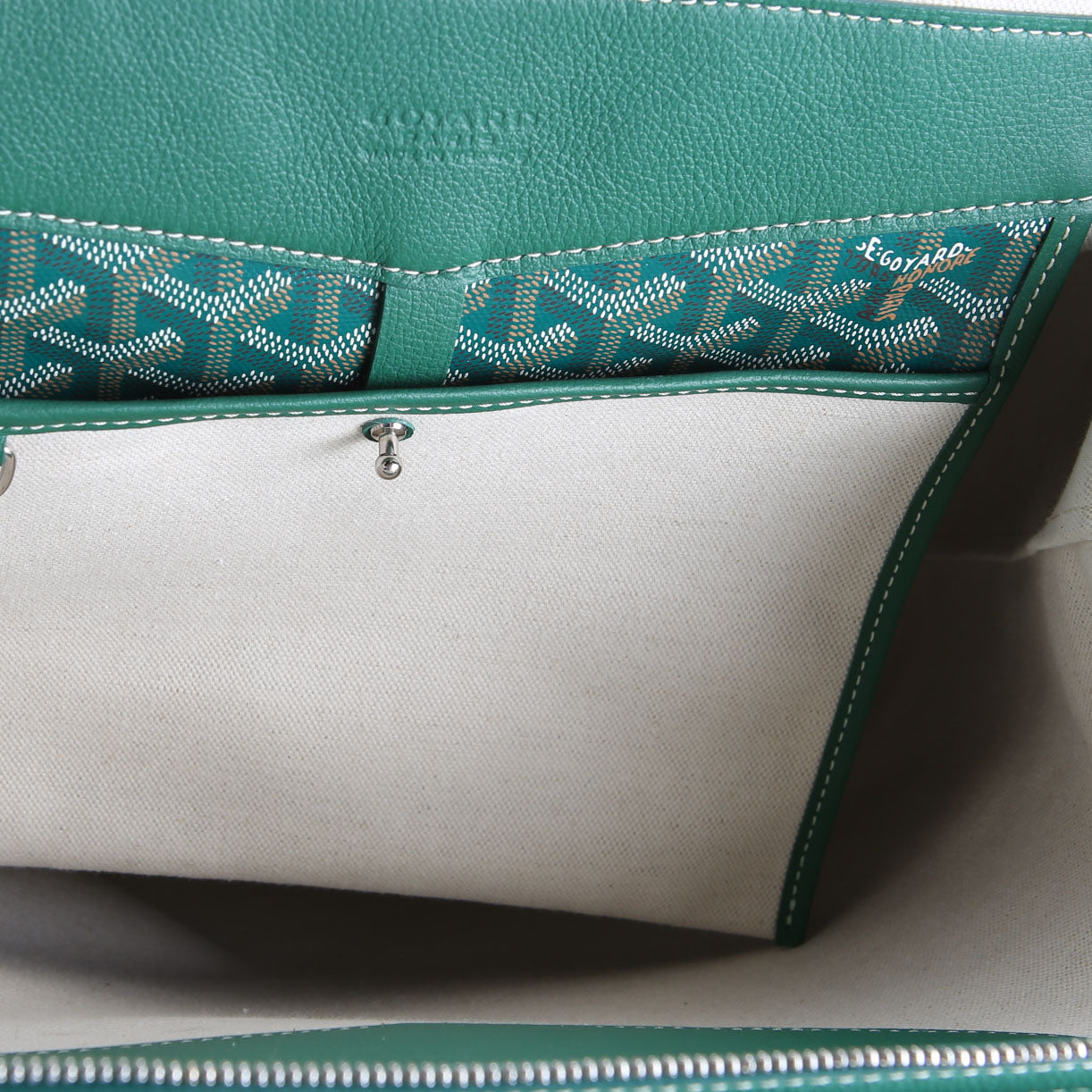 Cisalpin Goyardine Backpack Green