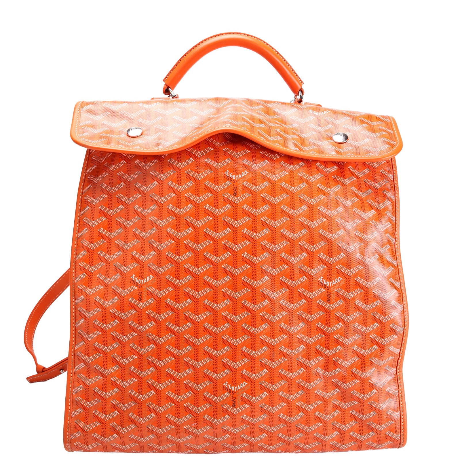 Saint Leger Soft Briefcase Backpack Orange