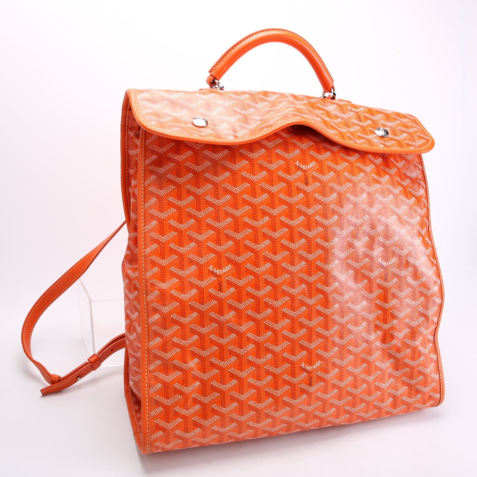 Saint Leger Soft Briefcase Backpack Orange