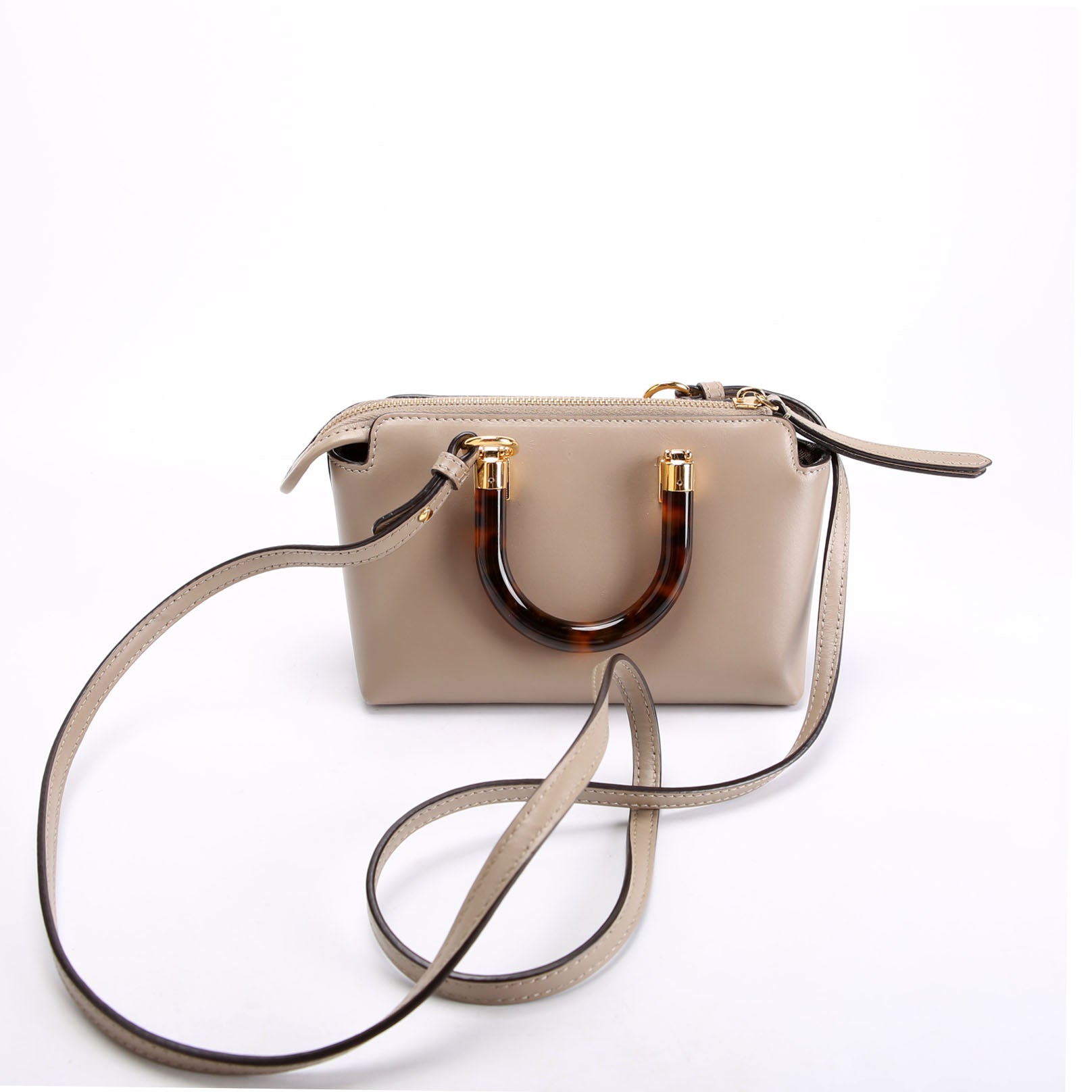 8BS067 Mini By The Way Boston Bag Taupe