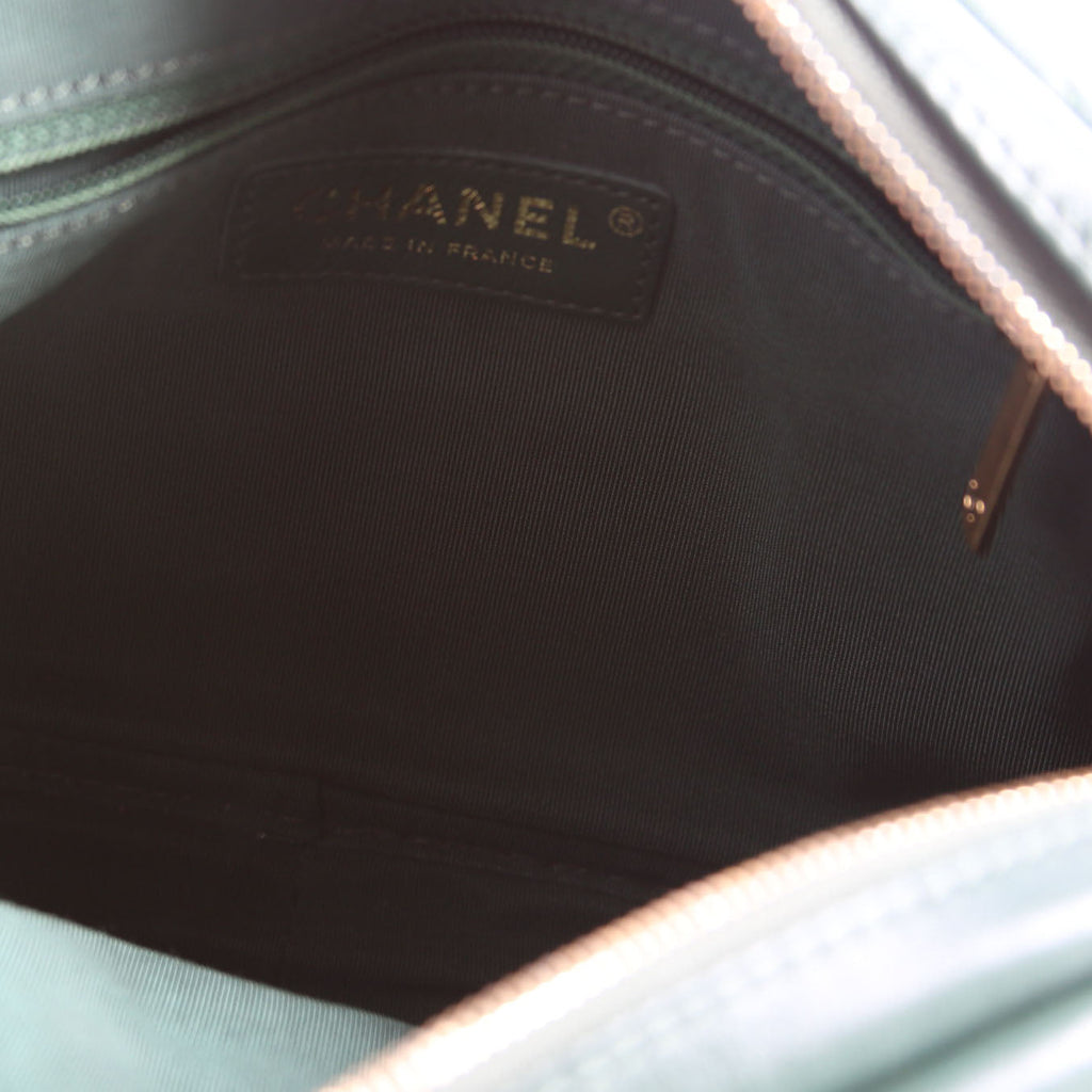 Buckle Camera Quilted Lambskin 26M Green