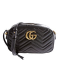 Gucci 447632 Marmont Small Leather Camera Black