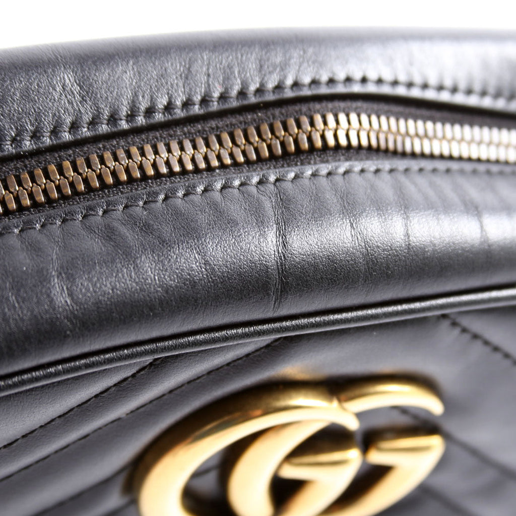Gucci 447632 Marmont Small Leather Camera Black