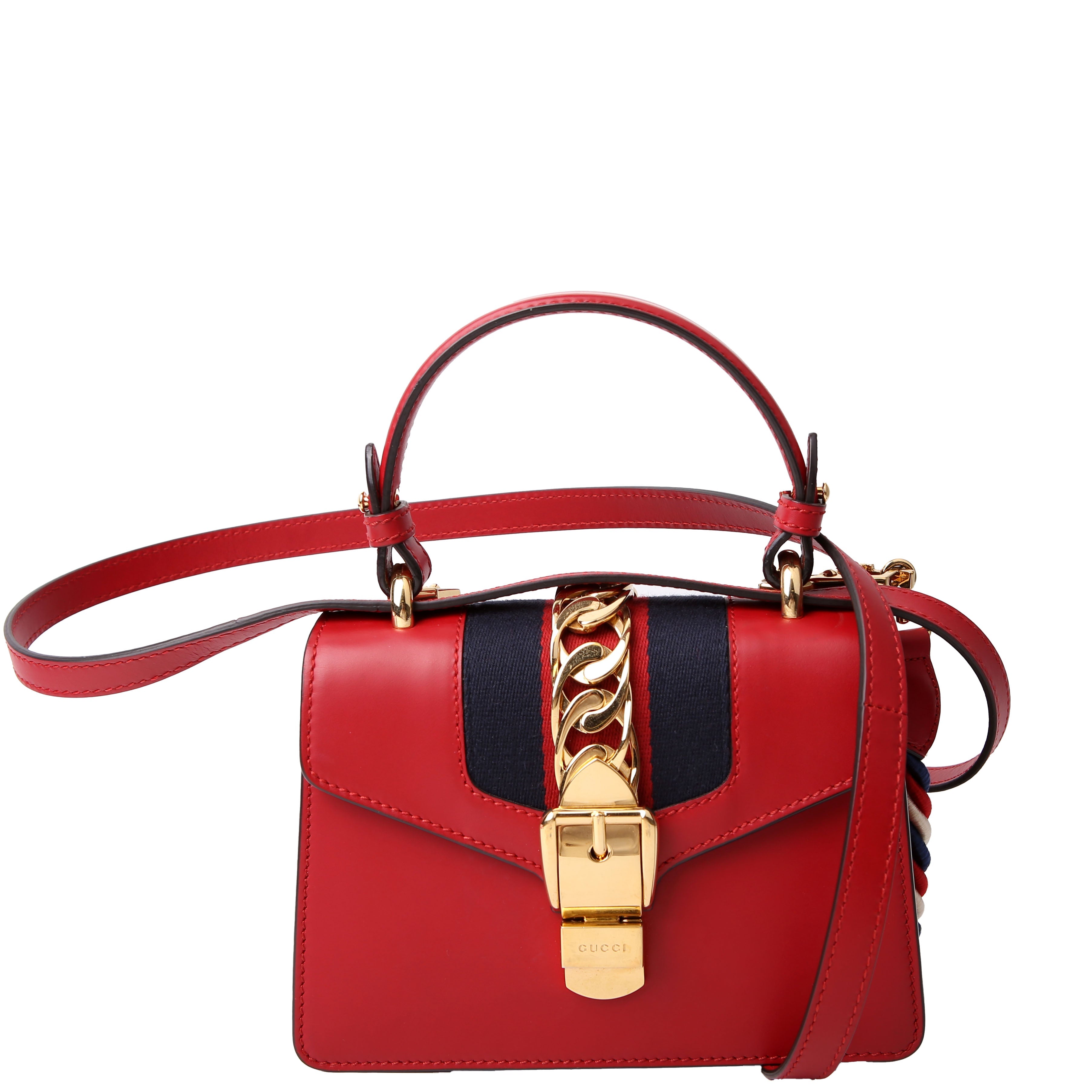 470270 Sylvie Mini Bag Red