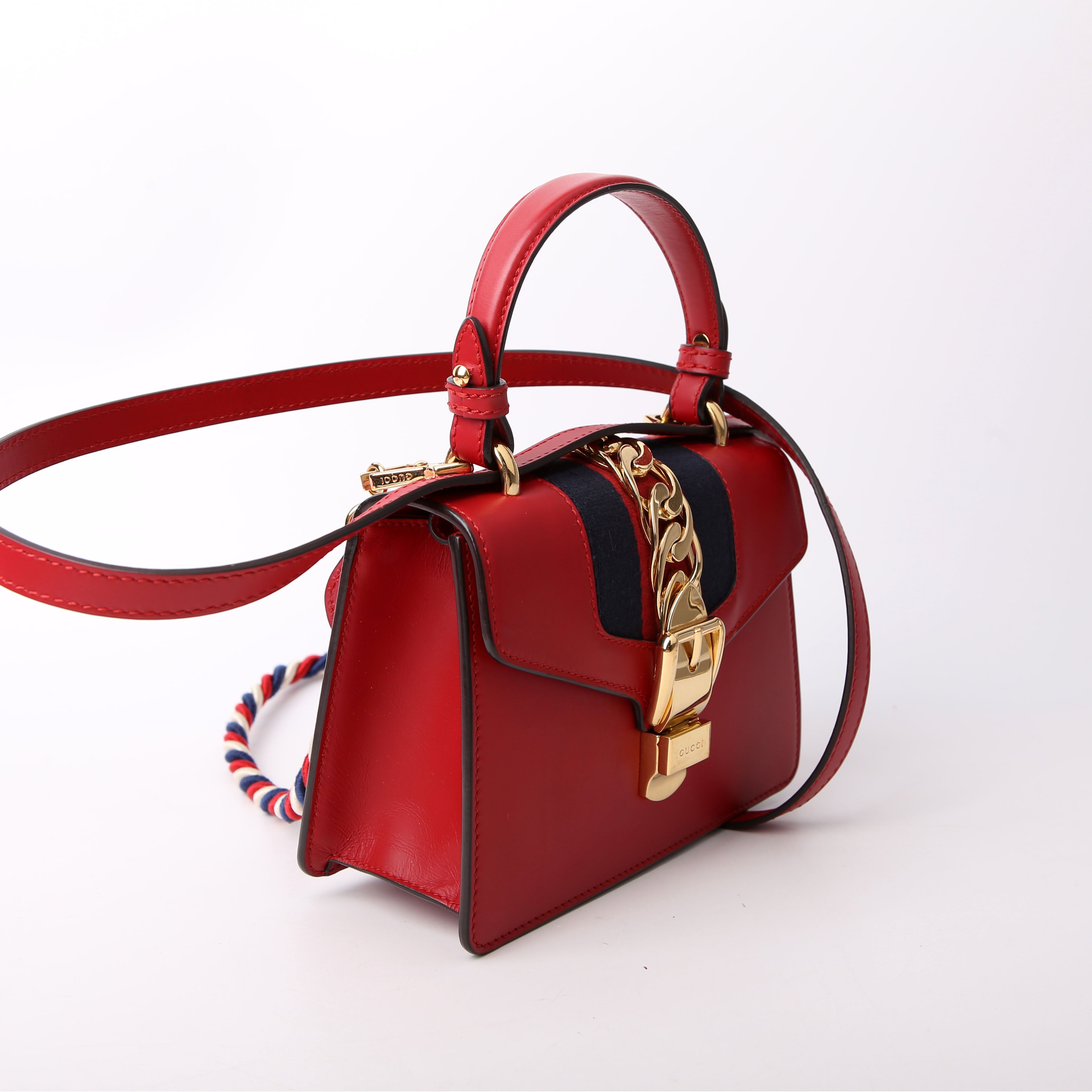 470270 Sylvie Mini Bag Red