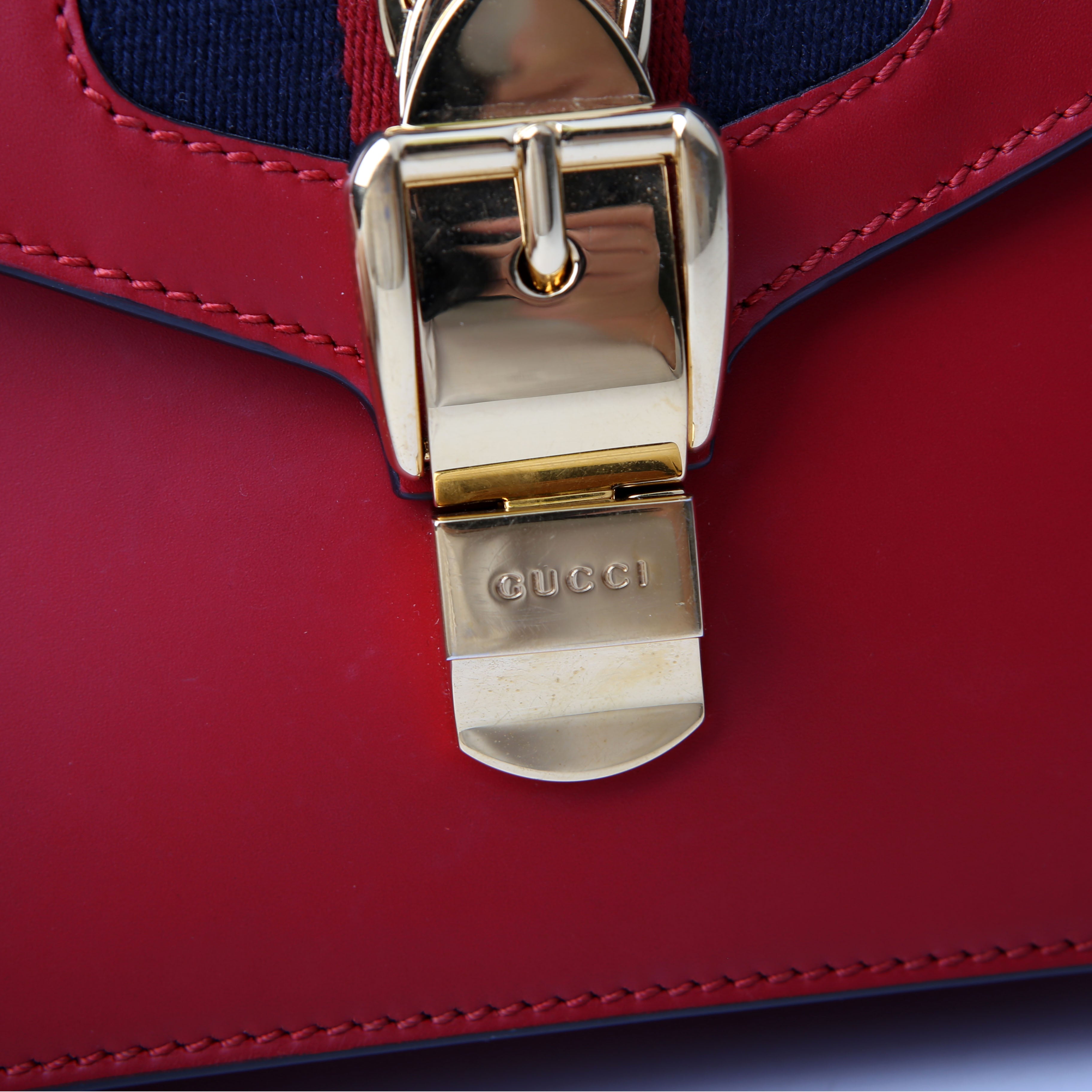 470270 Sylvie Mini Bag Red