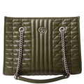 675796 Marmont Aria Chain Medium Tote Green