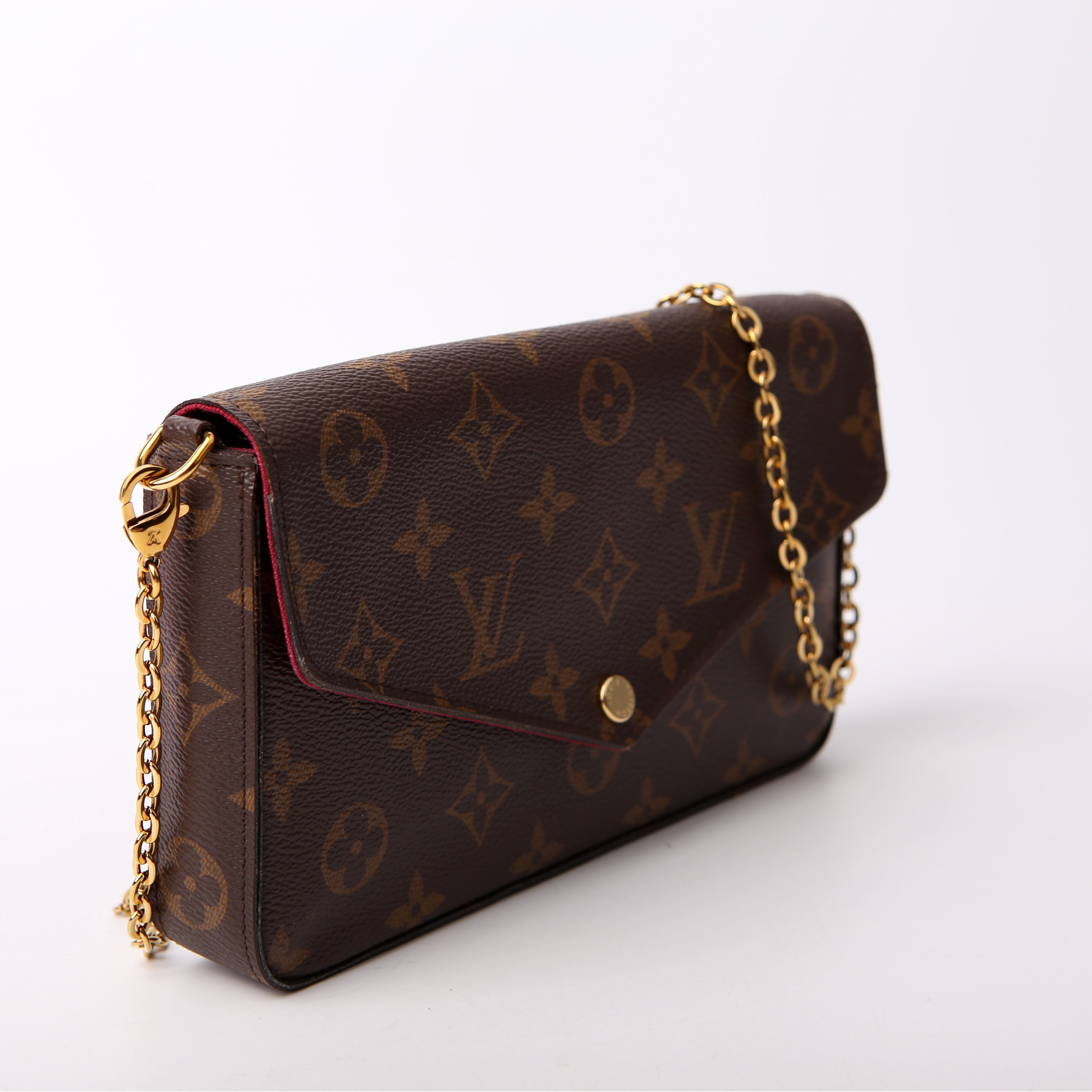 Pochette Felicie Monogram Berry