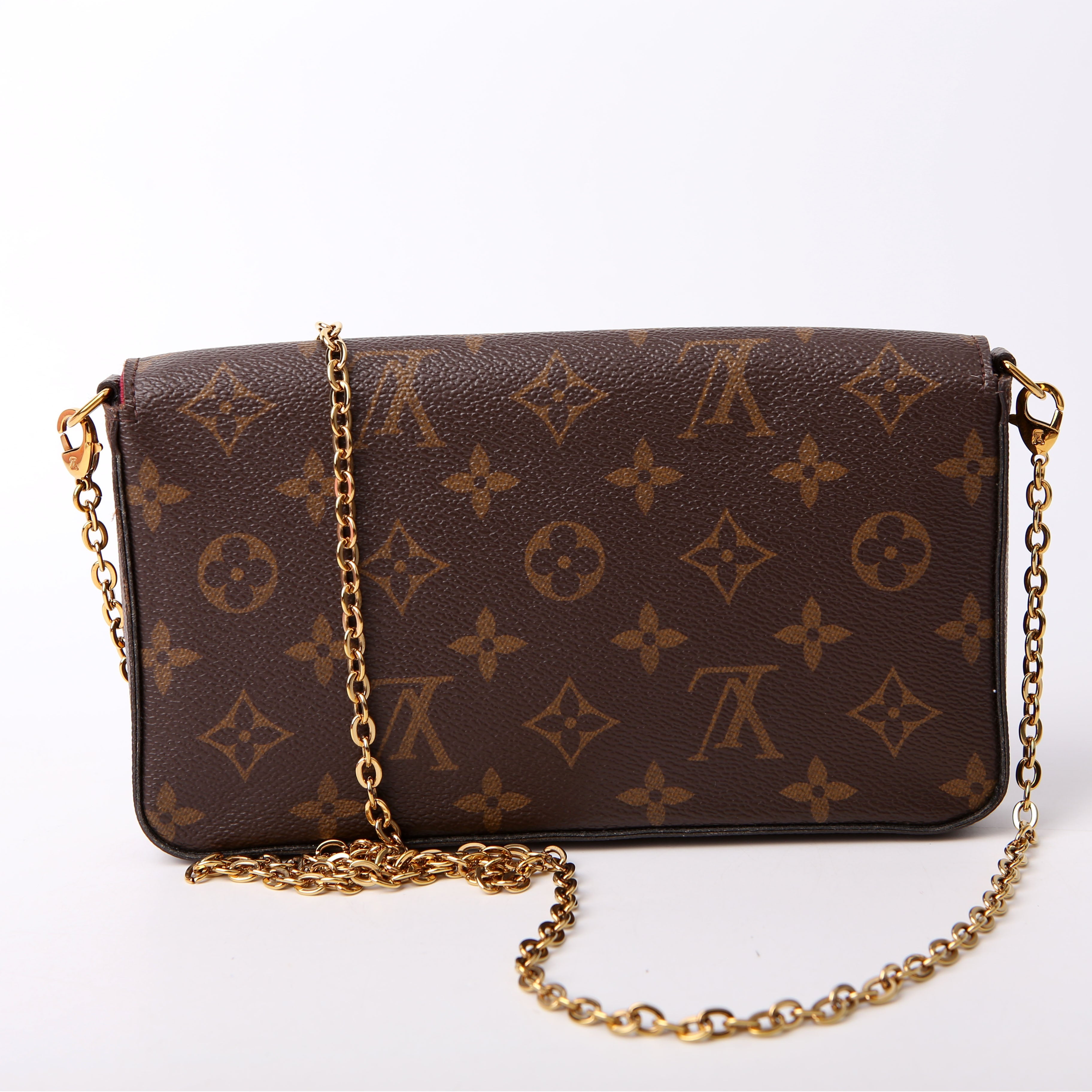 Pochette Felicie Monogram Berry